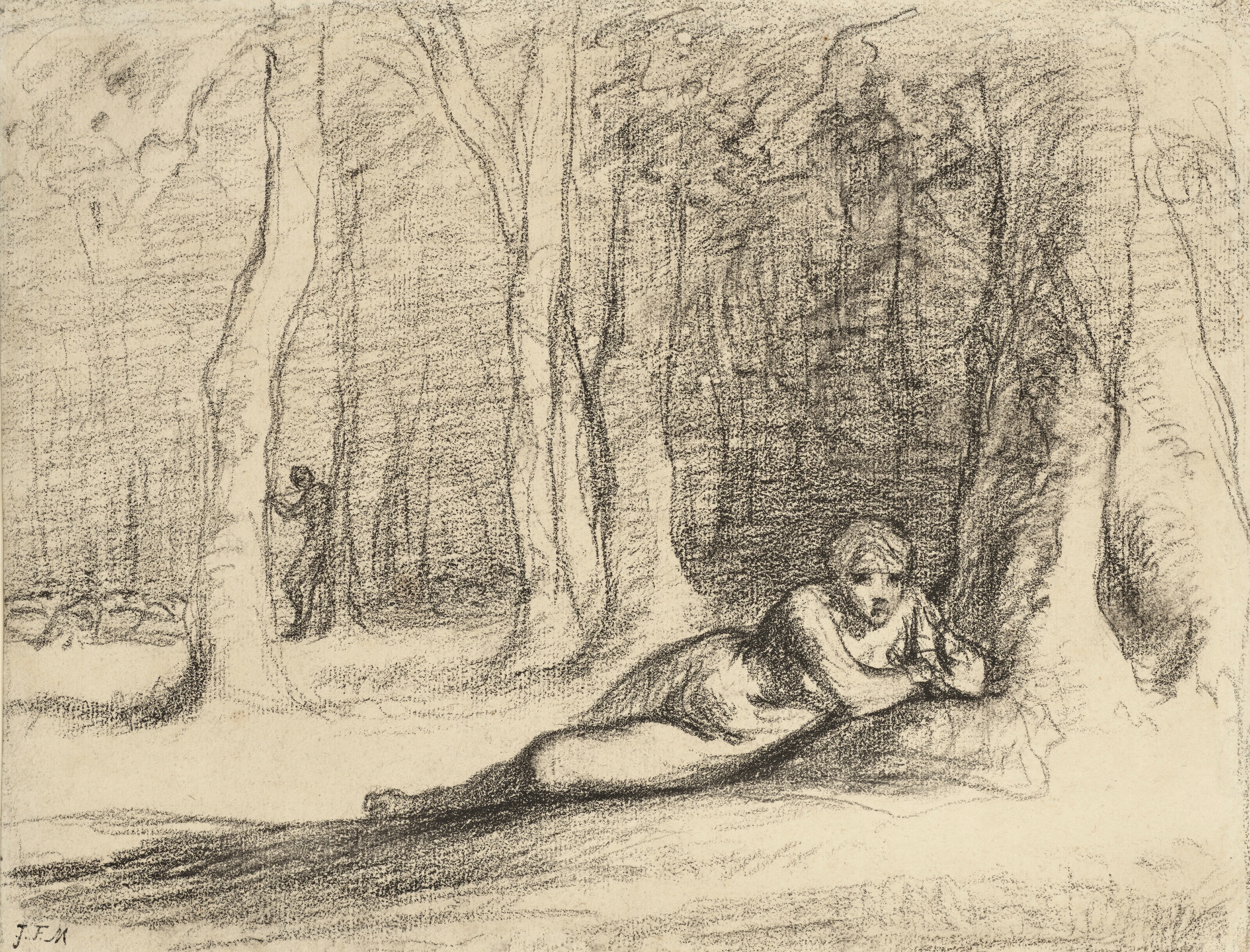 JEAN-FRANCOIS MILLET (GRUCHY 1814-1875 BARBIZON)
