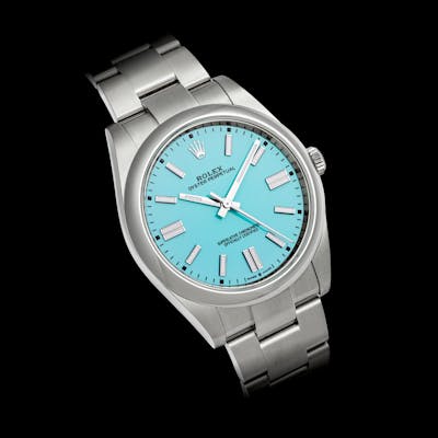 ROLEX. A STAINLESS STEEL AUTOMATIC WRISTWATCH WITH SWEEP CENTRE SECONDS