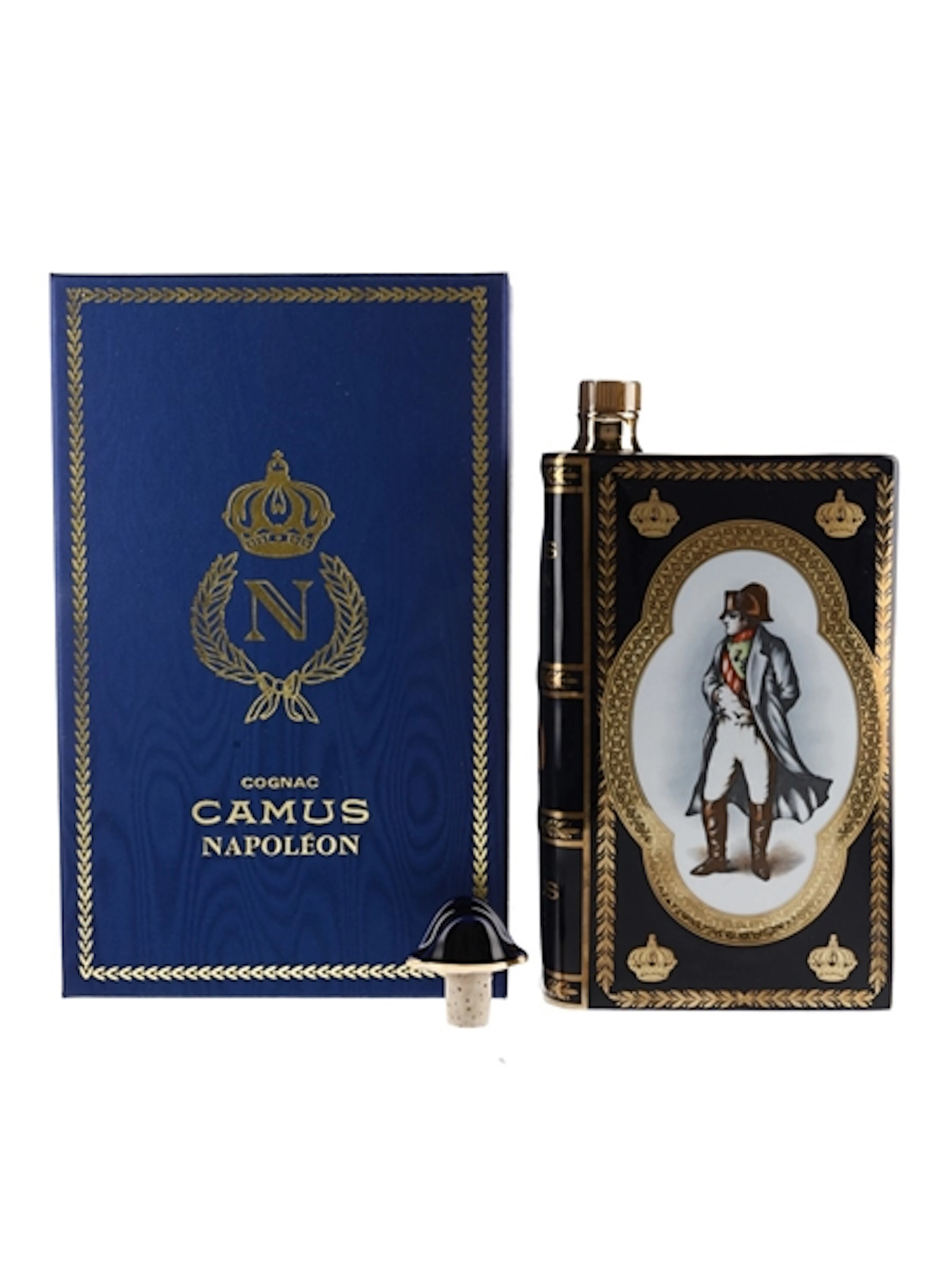 Camus Napoleon Cognac Ceramic Book Bi-Centenaire De L'Empereur Napoleo 70cl