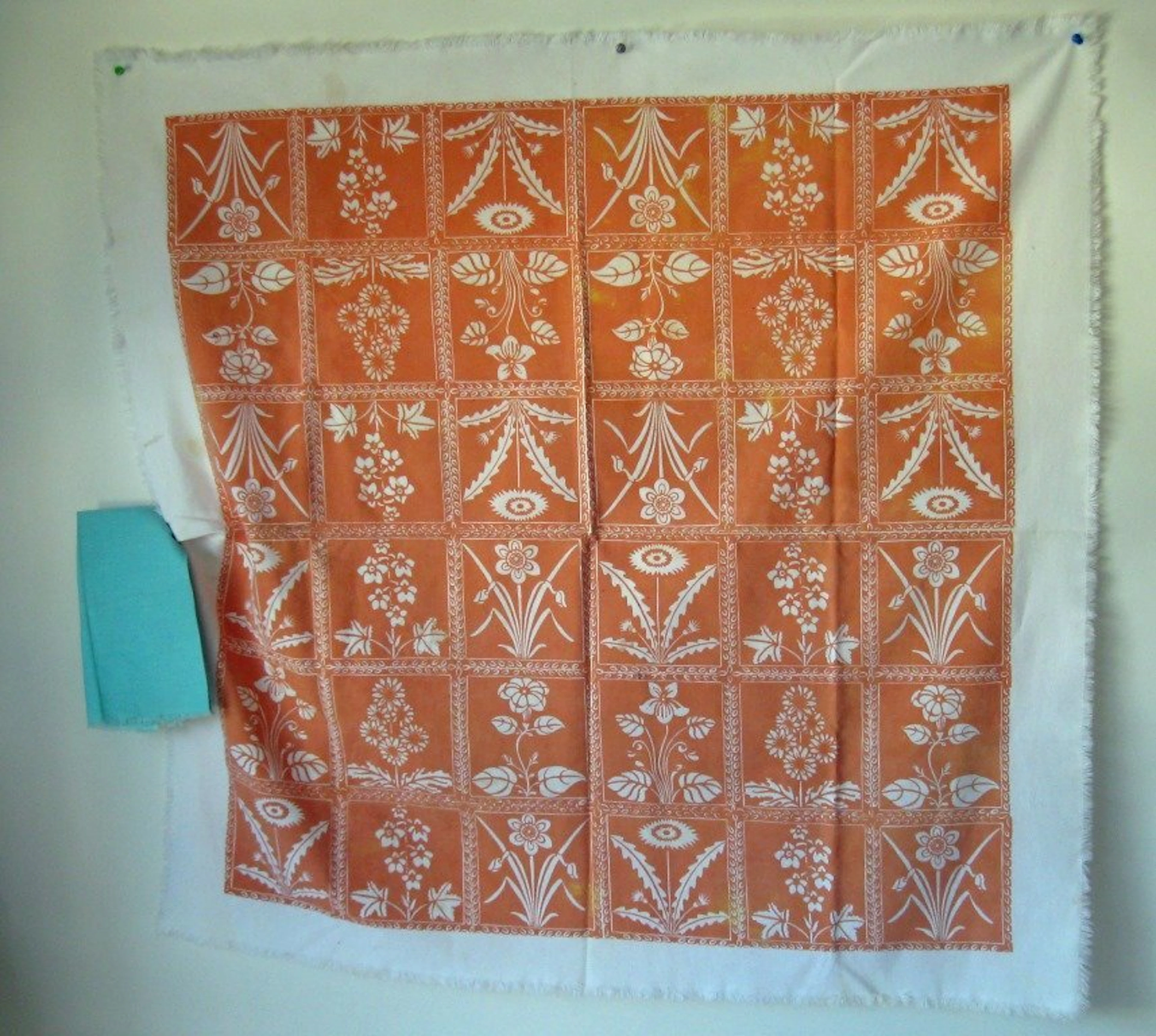 Folly Cove Designers block print table cover