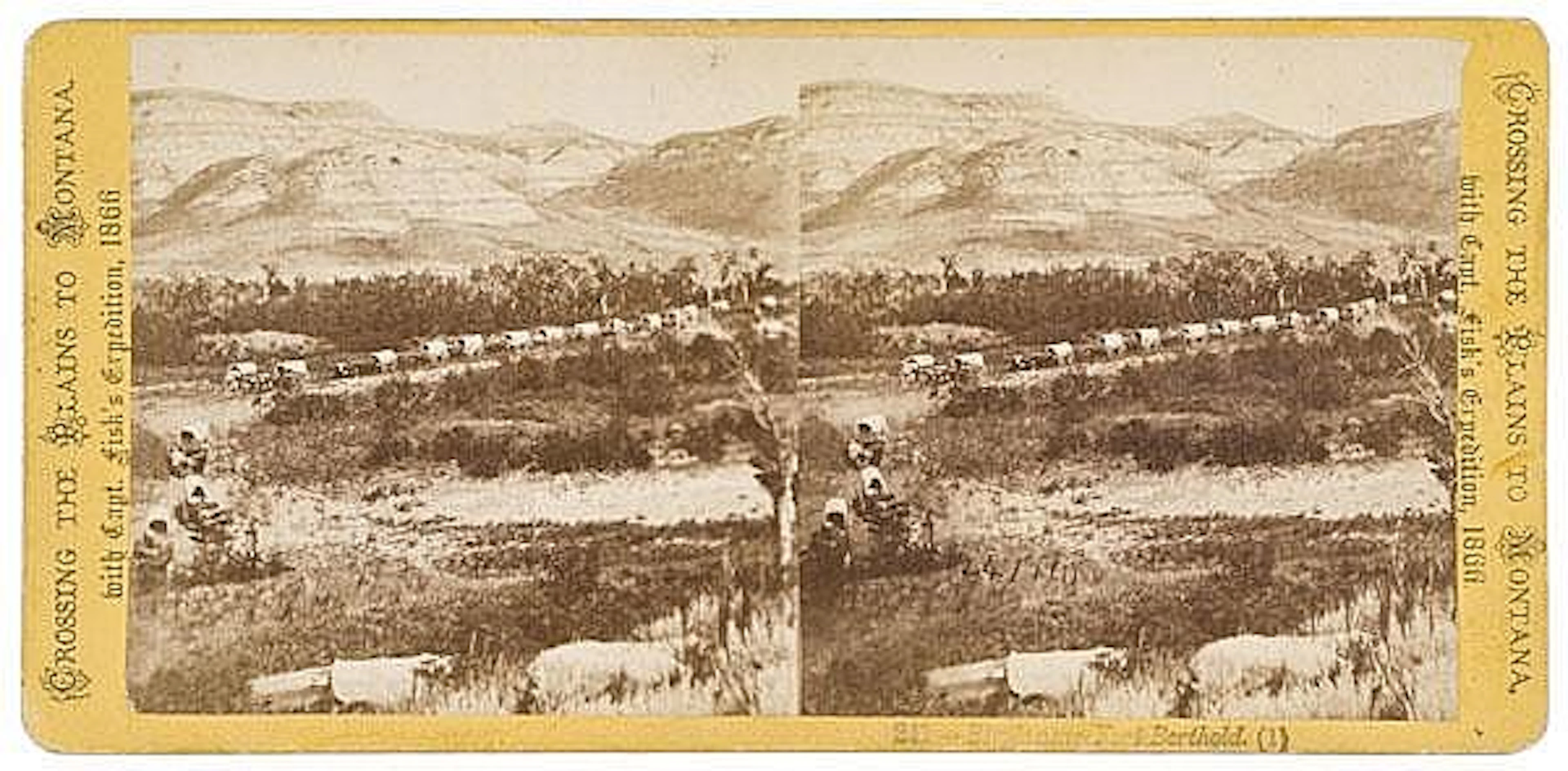 Scarce Fisk Expedition to Montana Stereoview
