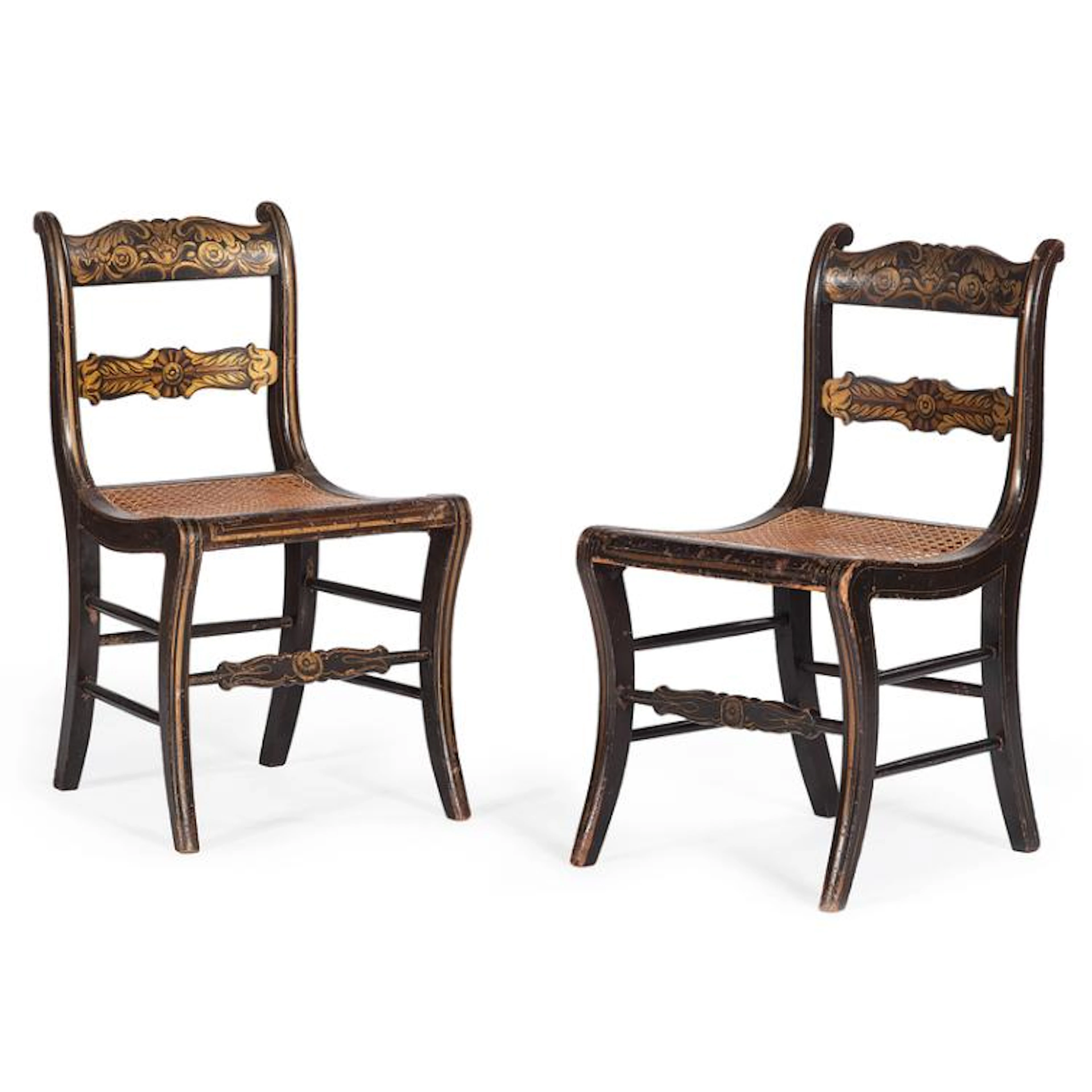 Stenciled Side Chairs