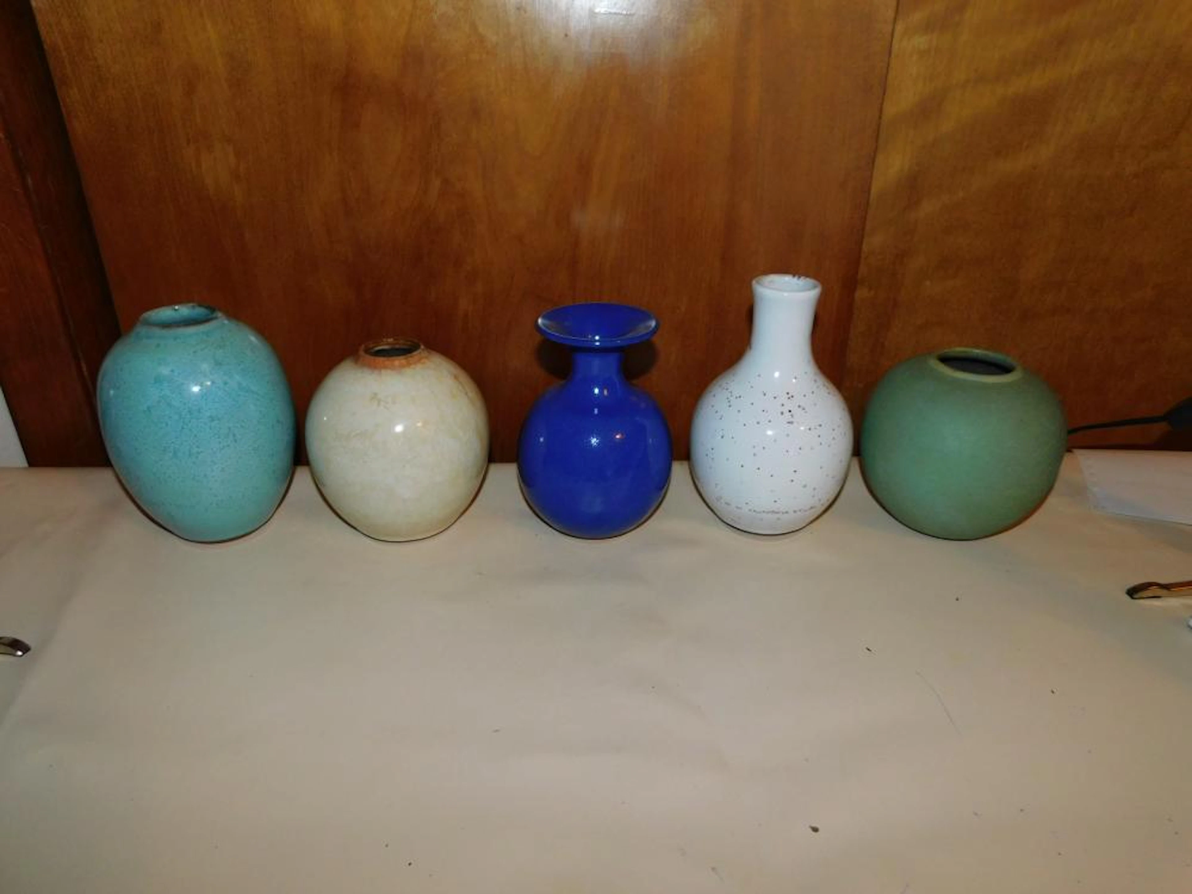 Lot of 5 Art Pottery Vases