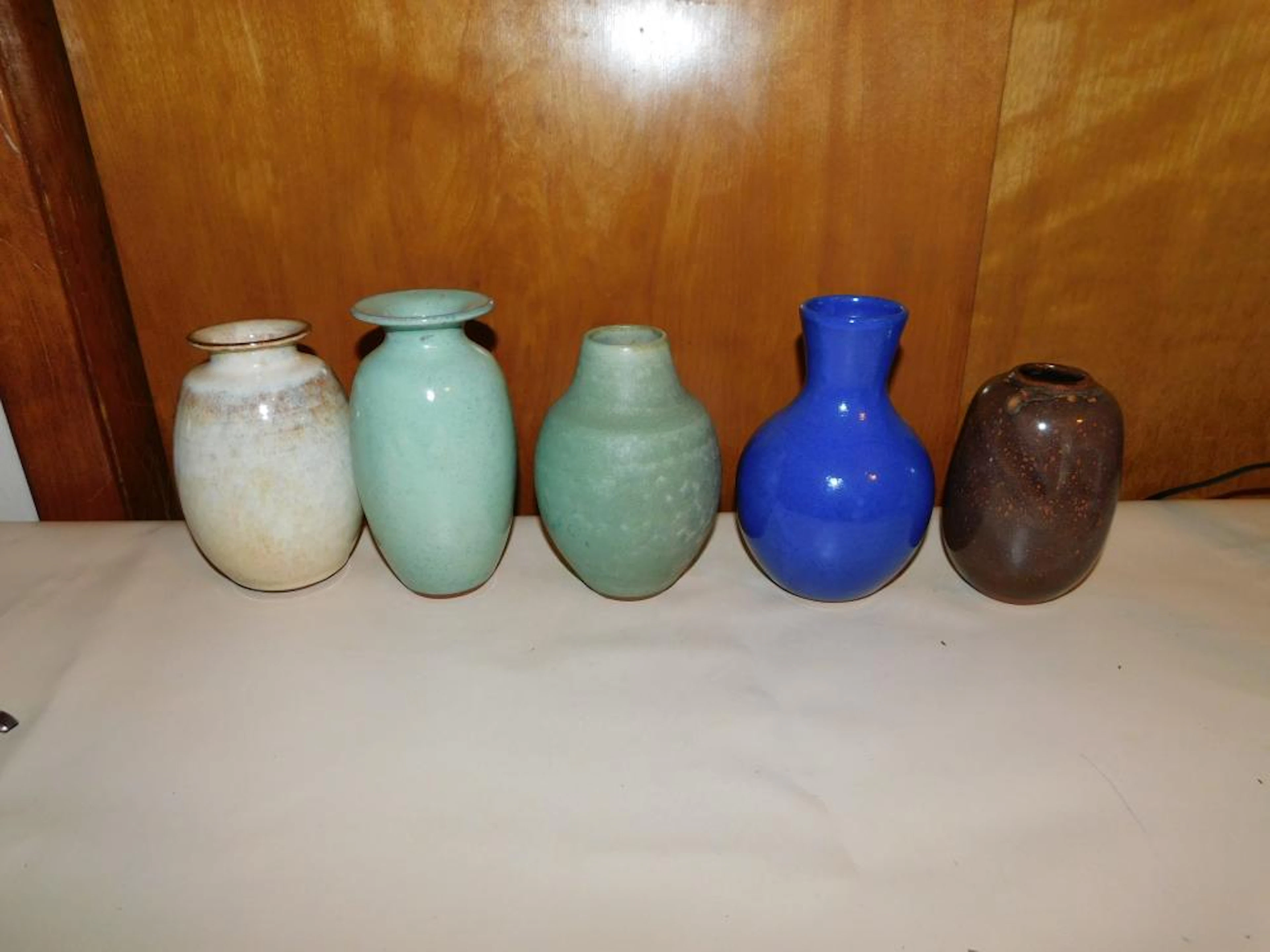 Lot of 5 Art Pottery Vases
