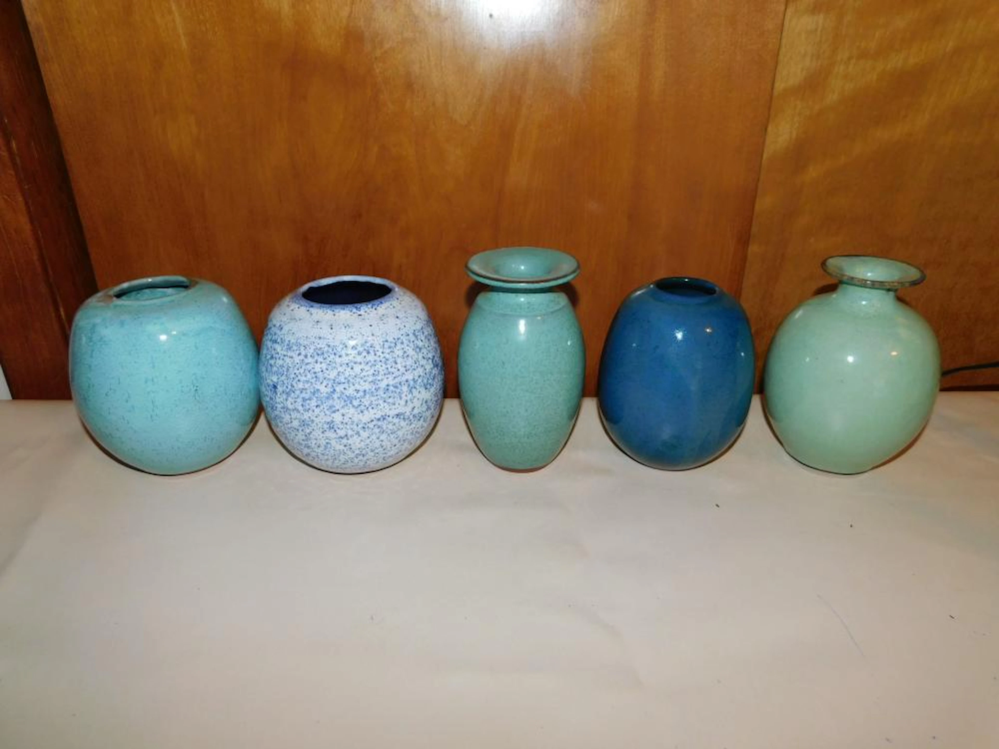 Lot of 5 Art Pottery Vases