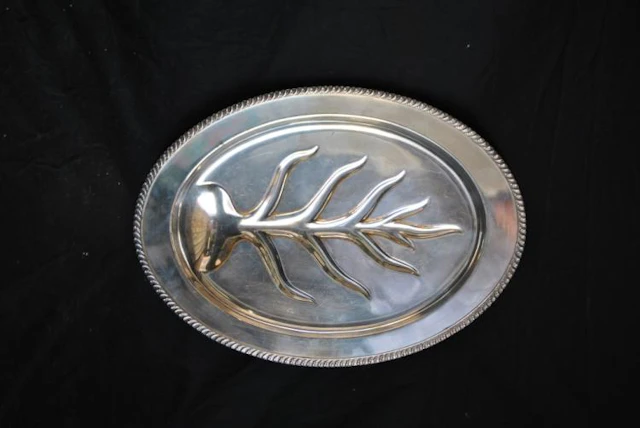Vintage silverplated serving platter