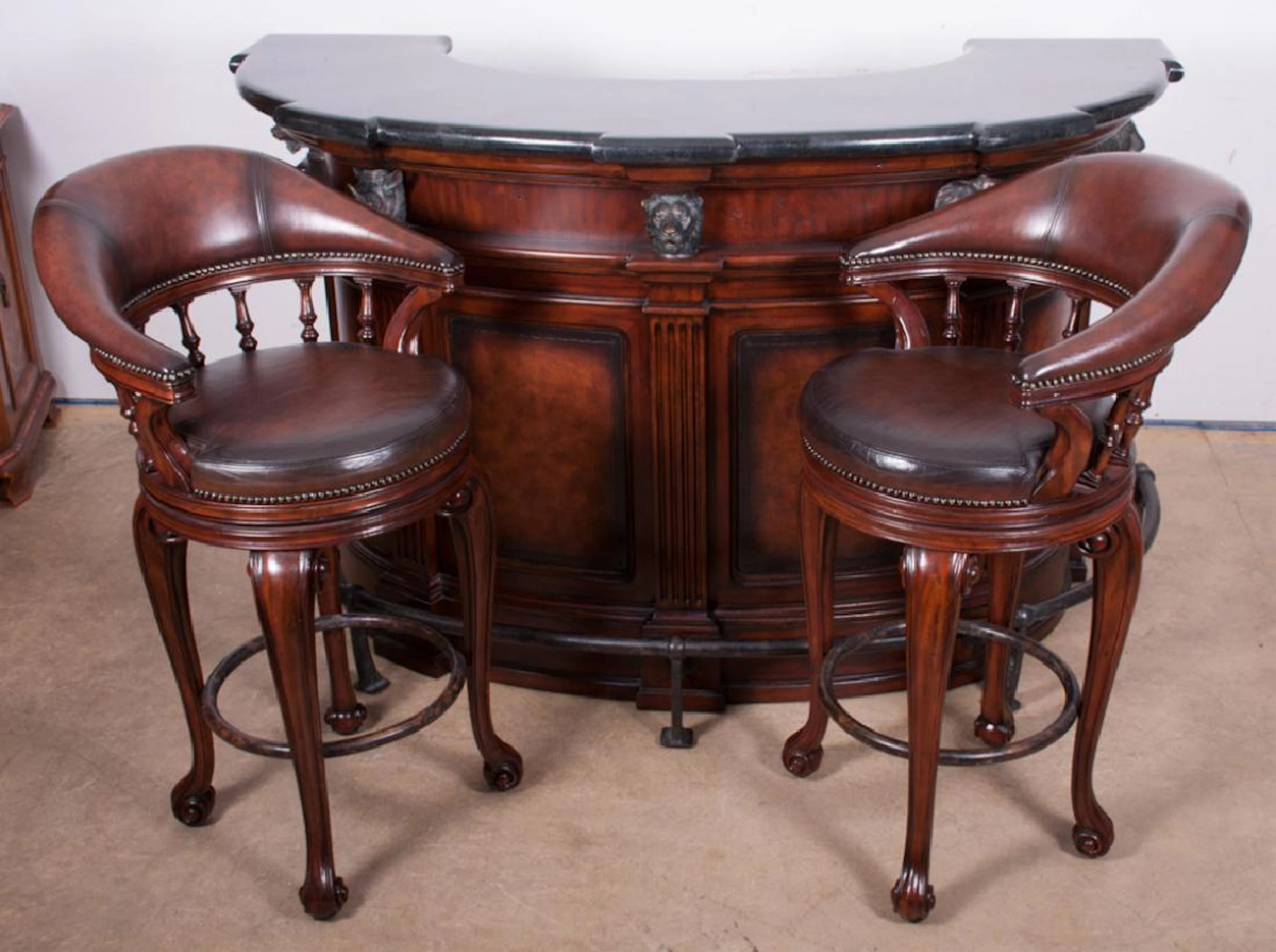 Thomasville Hemingway "Trophy" Series Bar & Stools