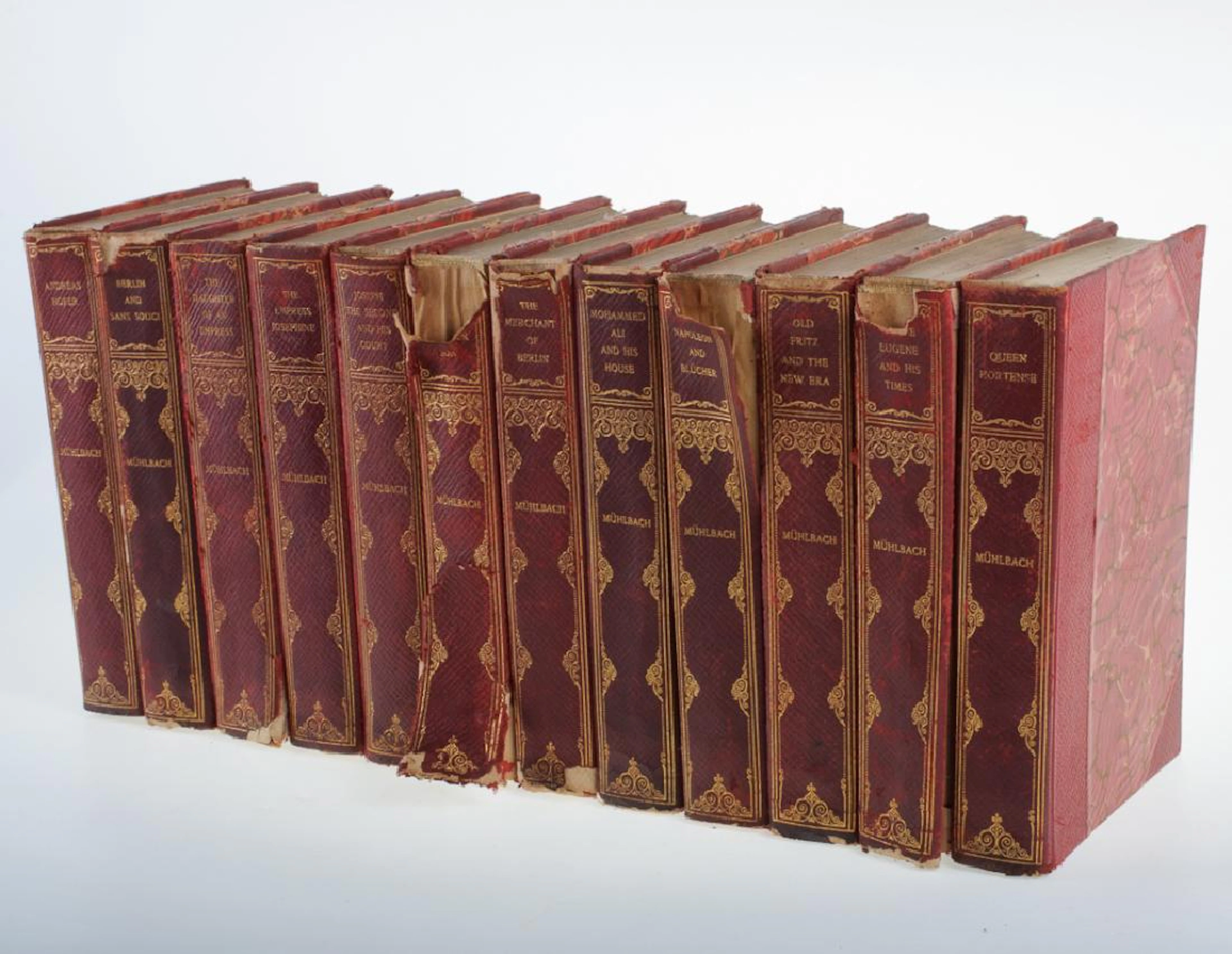 Luise Mühlbach Leather Bound Historical Novels