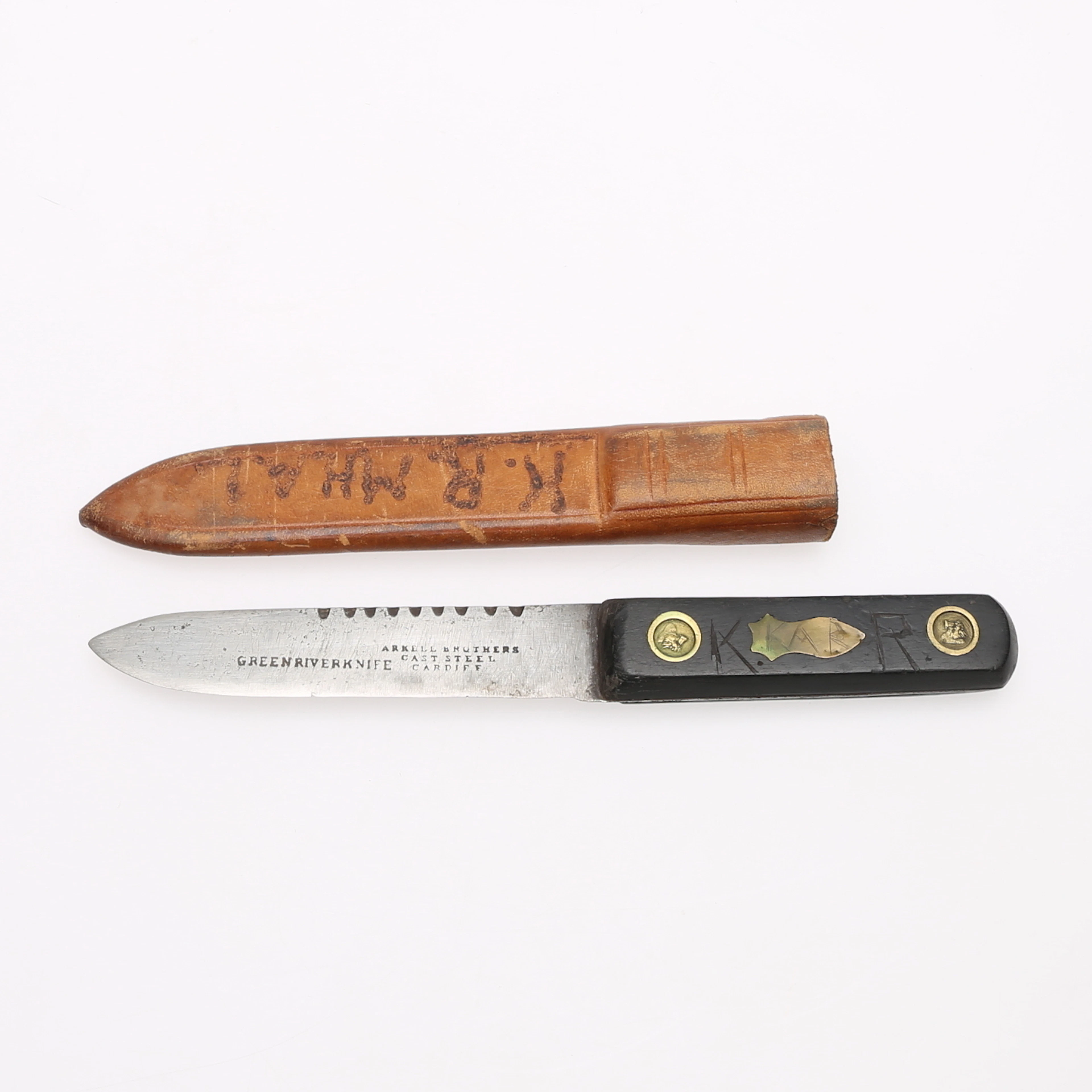 KNIV "Green River knife" Arkell Brothers, Cardiff, troligen antik.