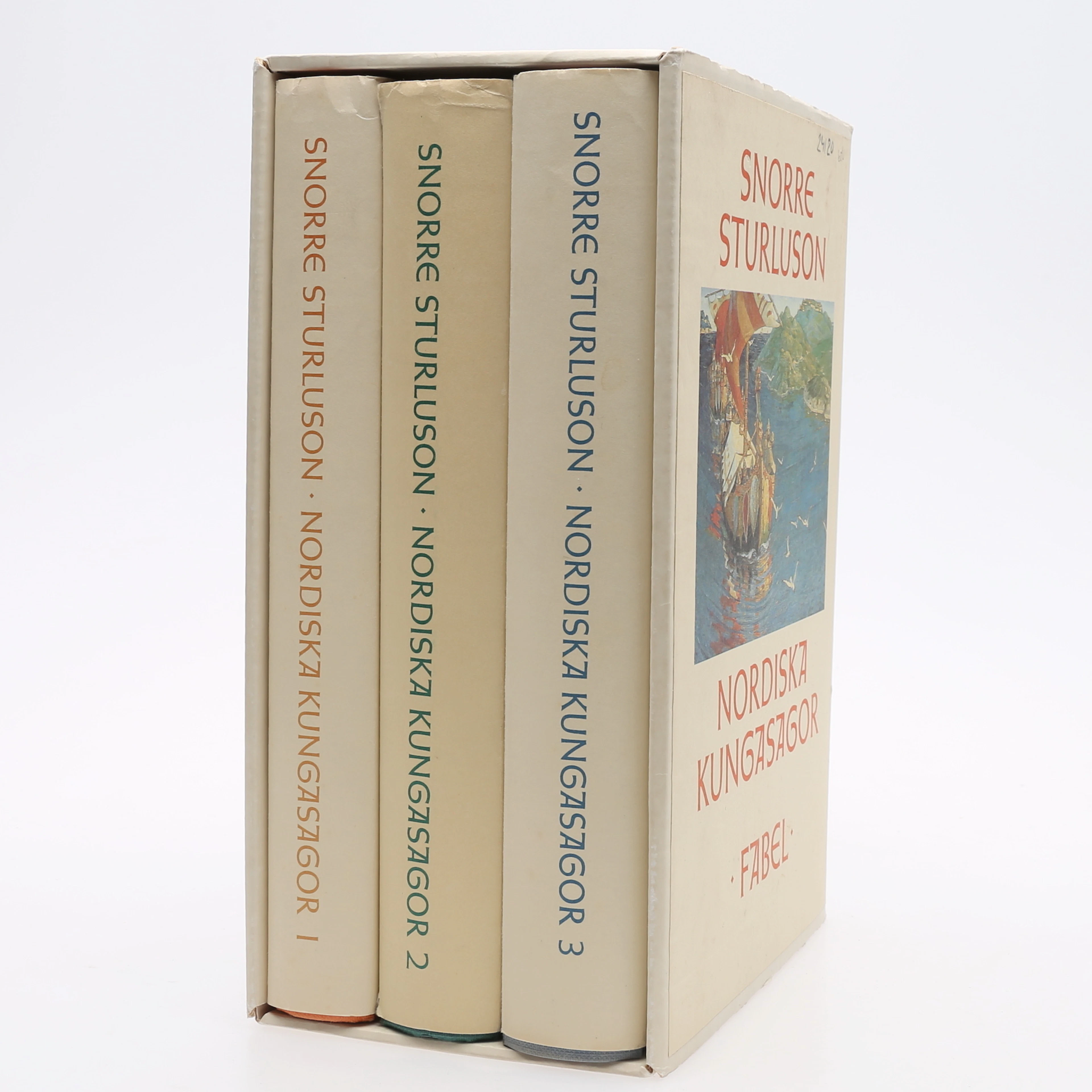 SNORRE STURLUSONS NORDISKA KUNGASAGOR I TRE VOLYMER.