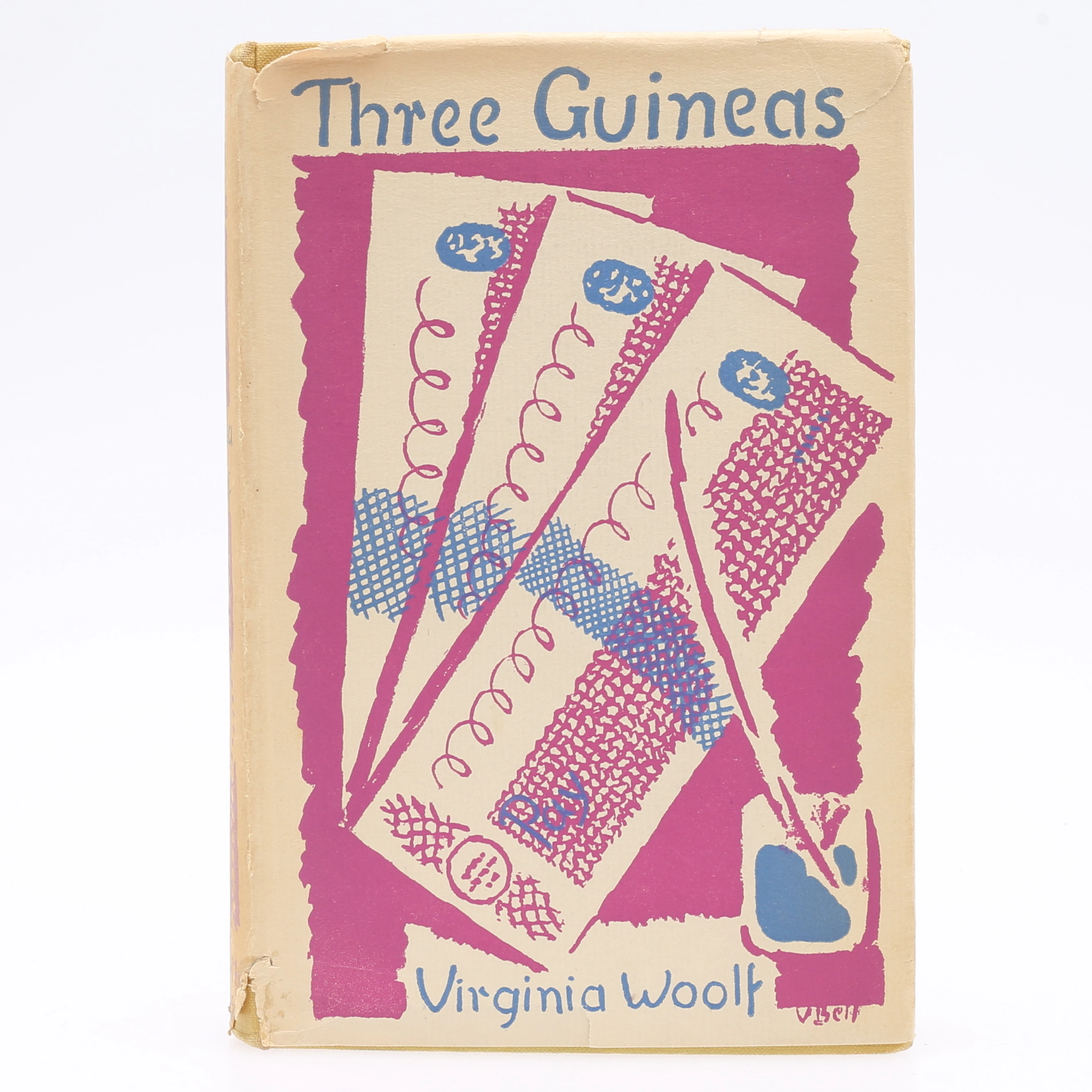 VIRGINIA WOOLFS ANTIKRIGSTEXT THREE GUINEAS I FÖRSTA UPPLAGAN 1948.