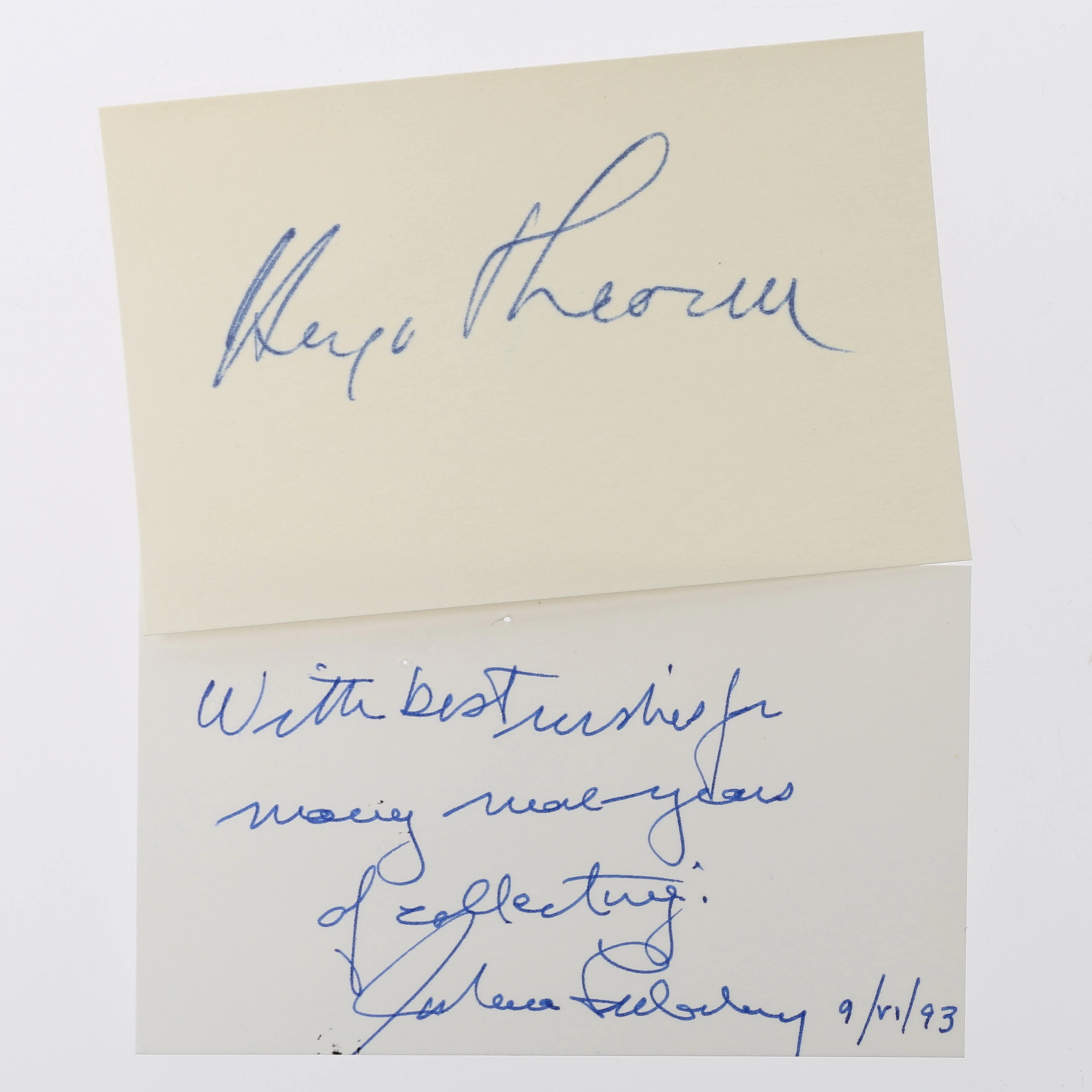 AUTOGRAF. 8 nobelpristagare i medicin inkluderande Theorell och Forssman.