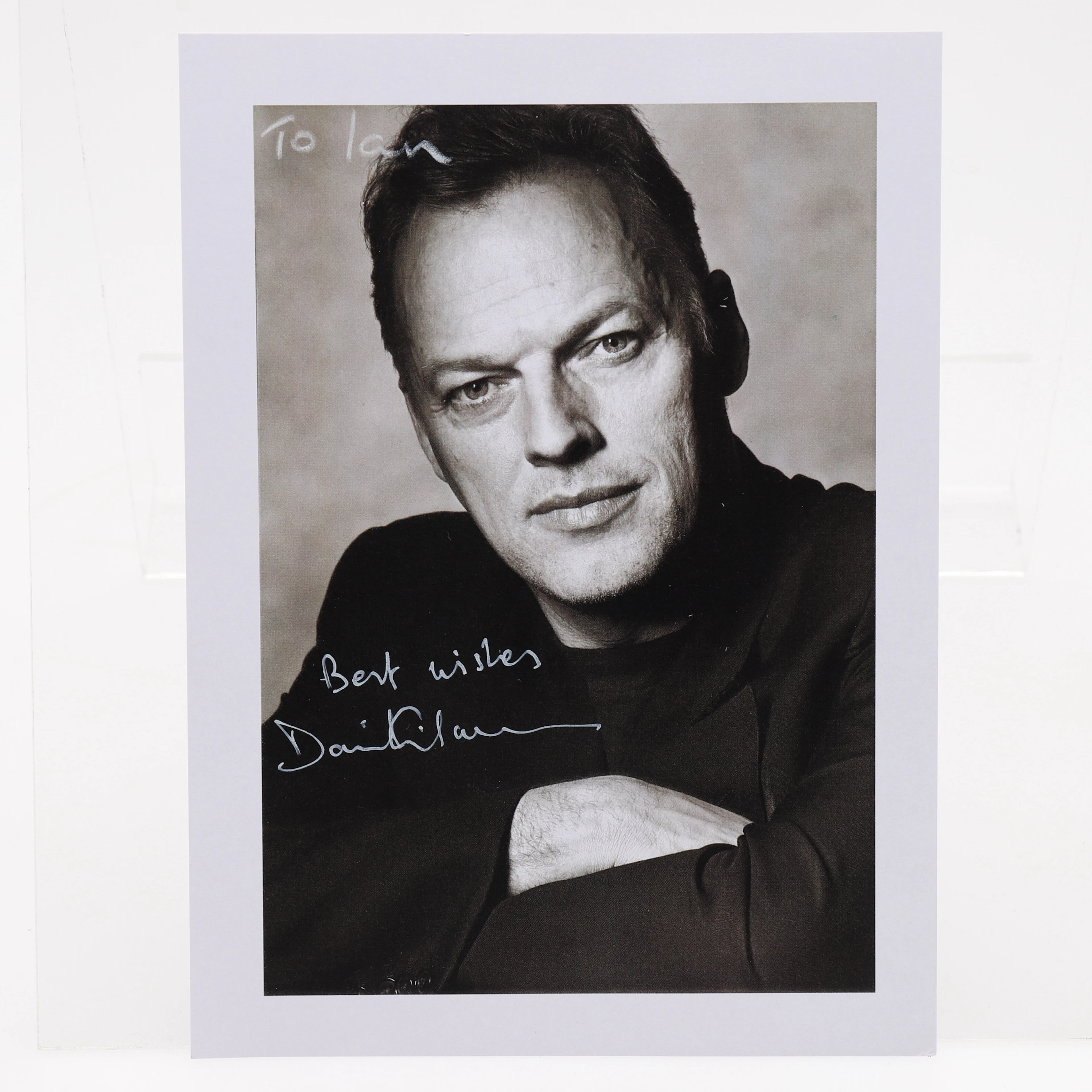 AUTOGRAF. Dave Gilmour (1946-) Brittisk gitarrist, sångare och låtskrivare.