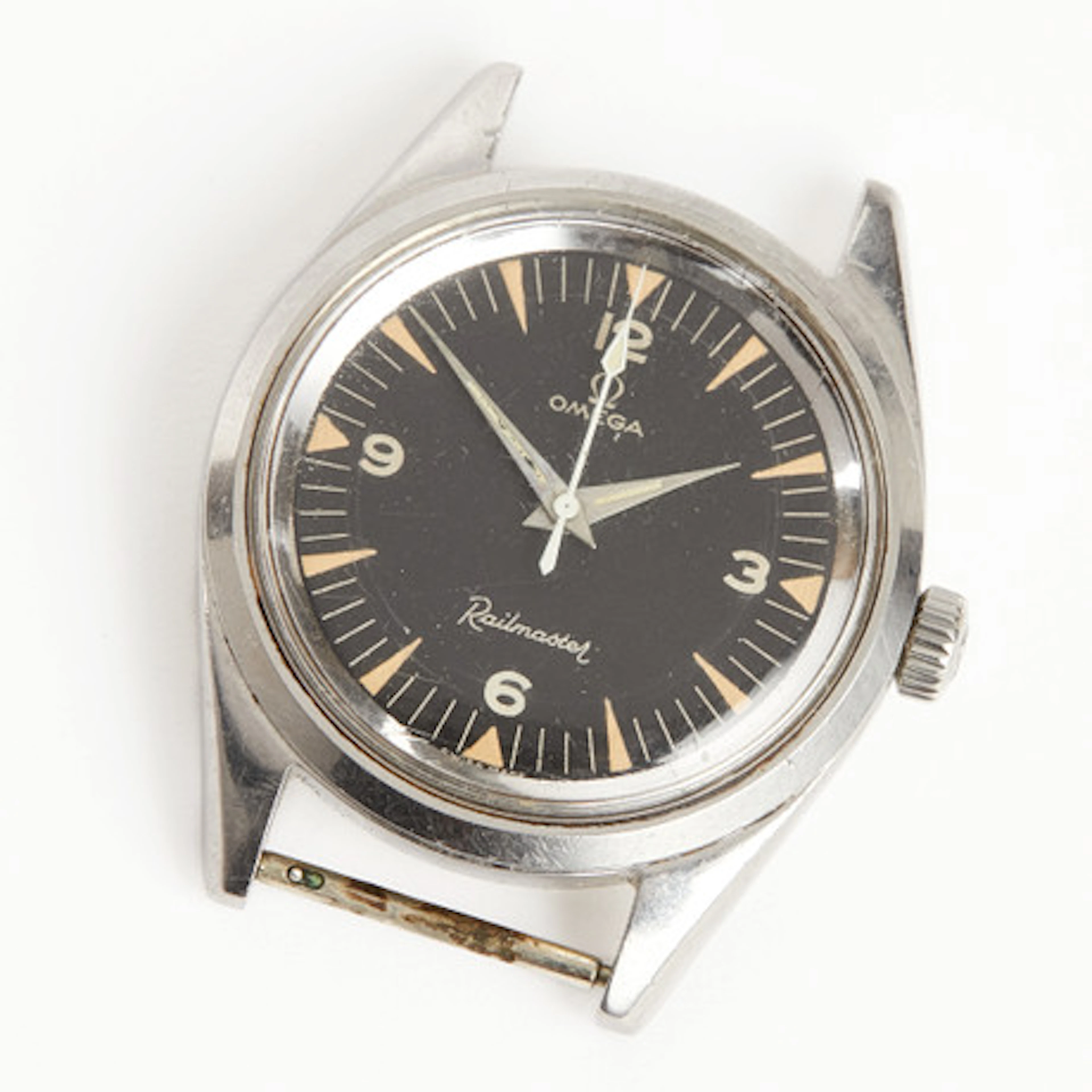 OMEGA, Railmaster, armbandsur, stål, manue…