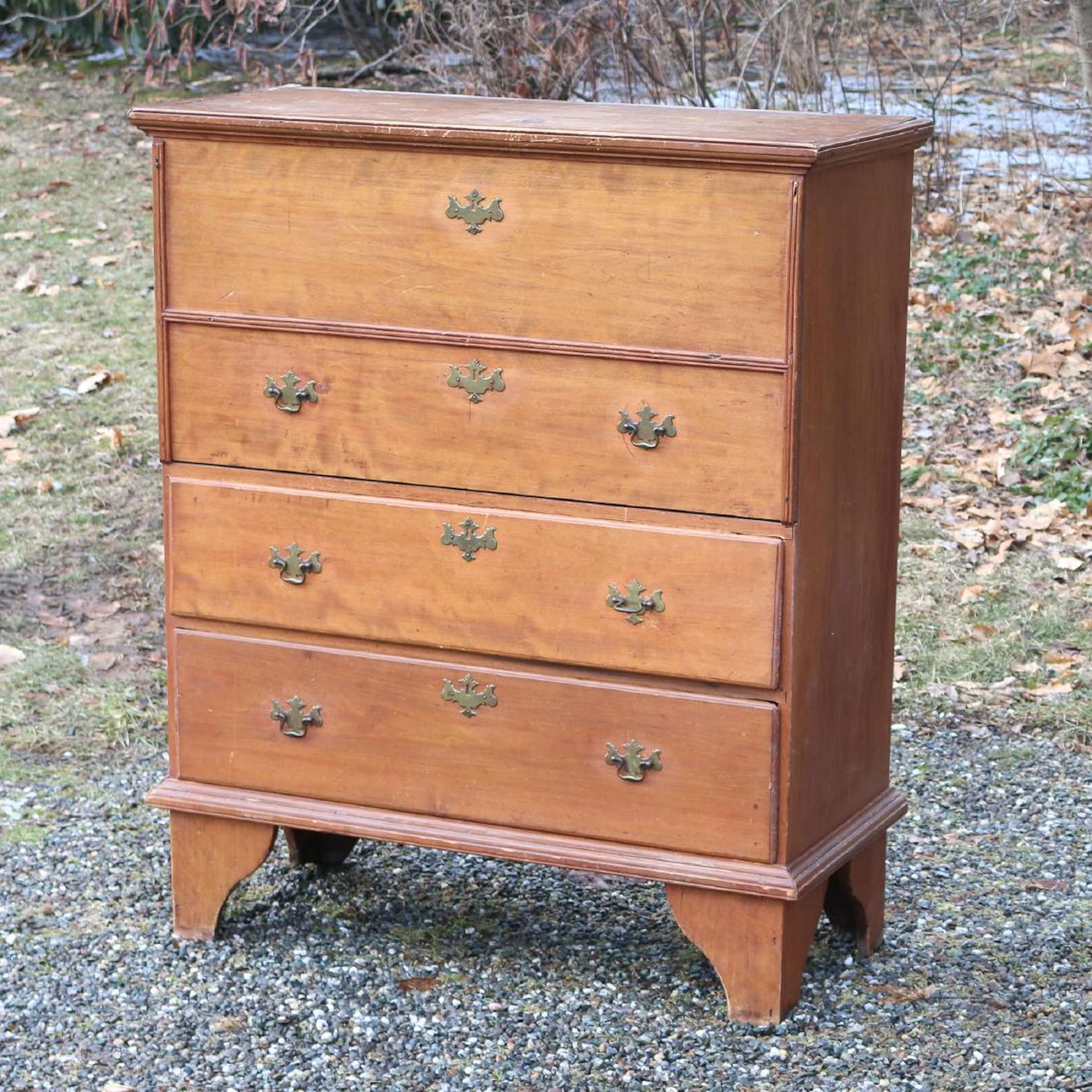 American cherry blanket chest