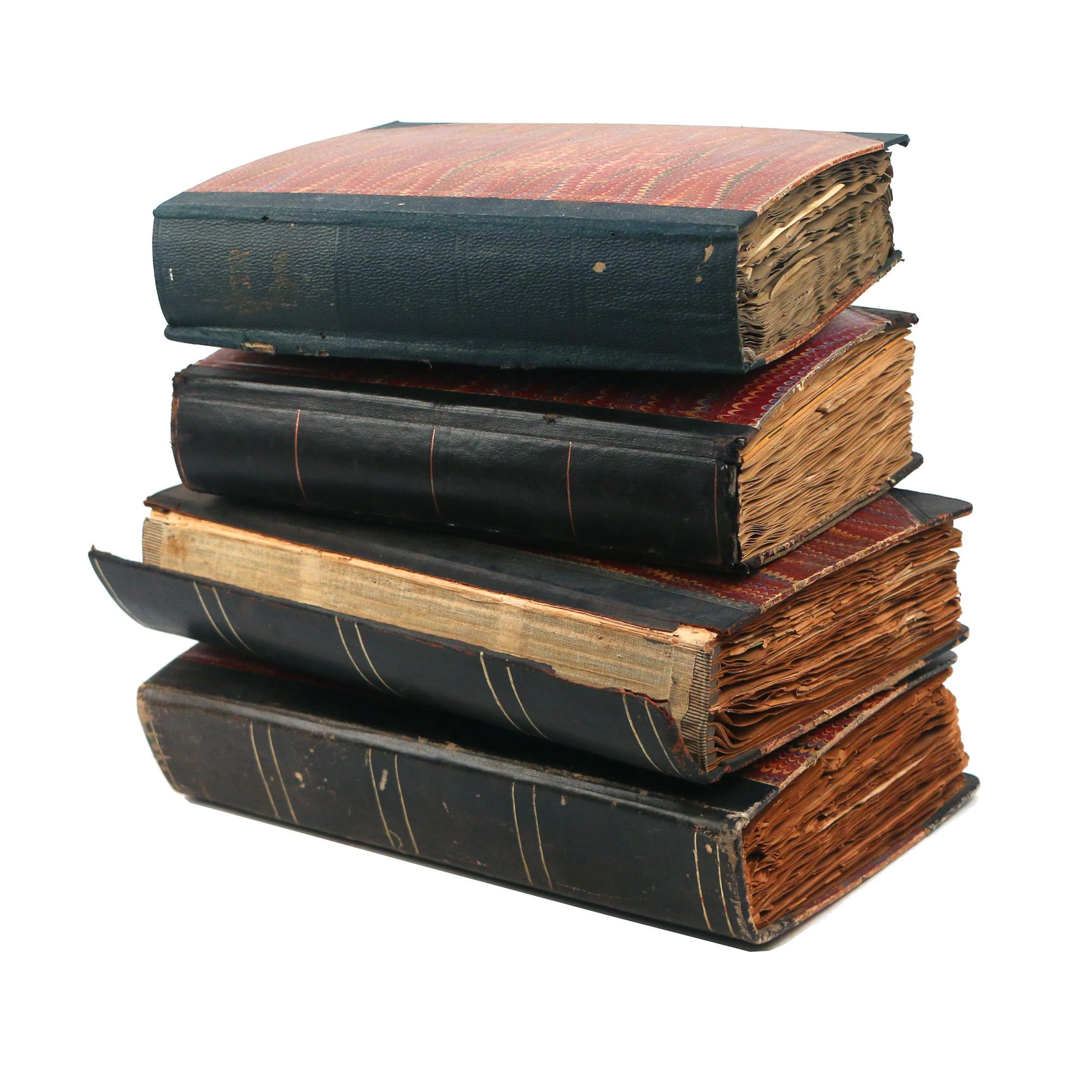 (4pc) WILLIAMS COLLEGE SCRAPBOOKS, c. 1909-1914