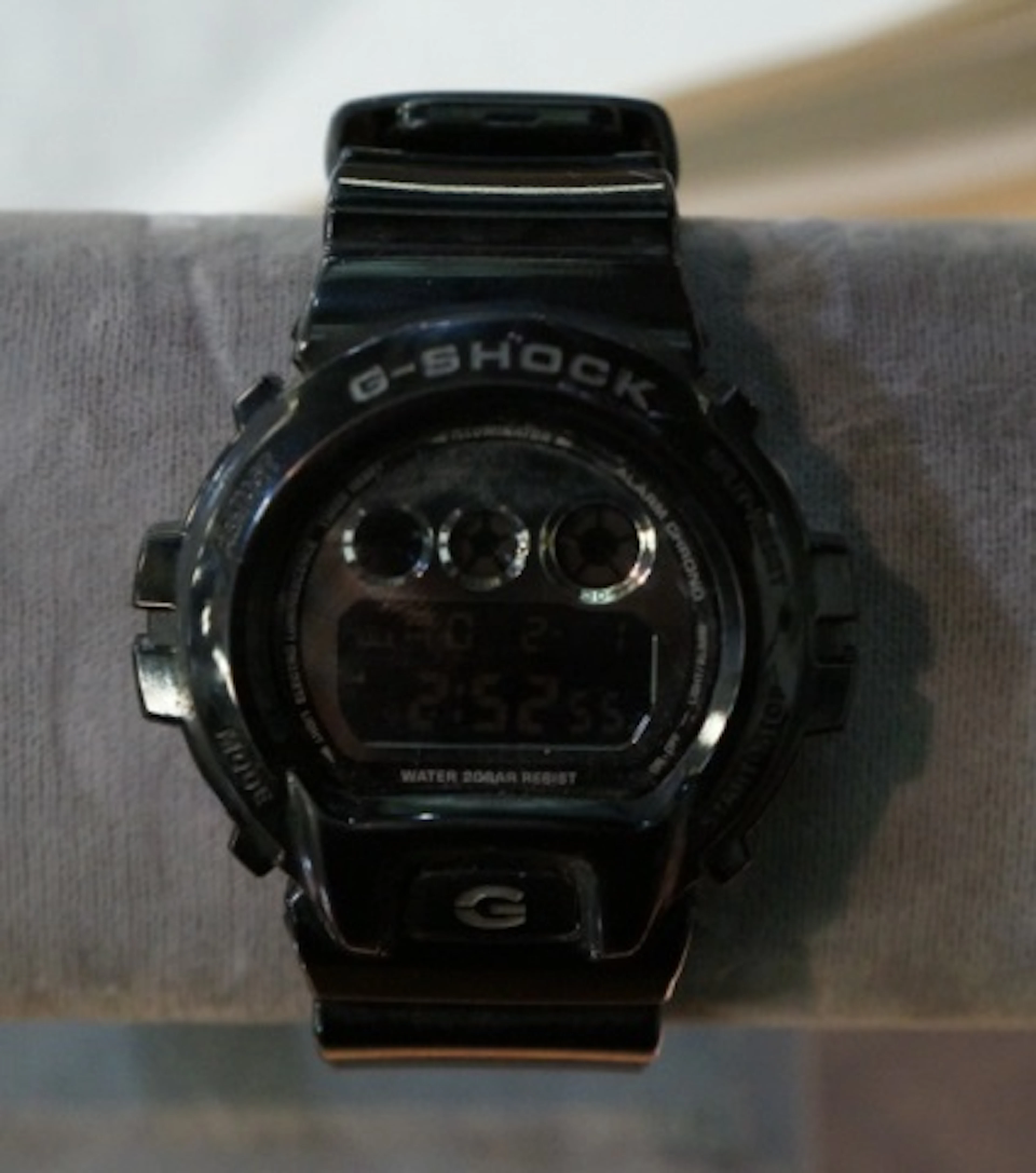 Black With Silver Face Casio G-Shock Watch