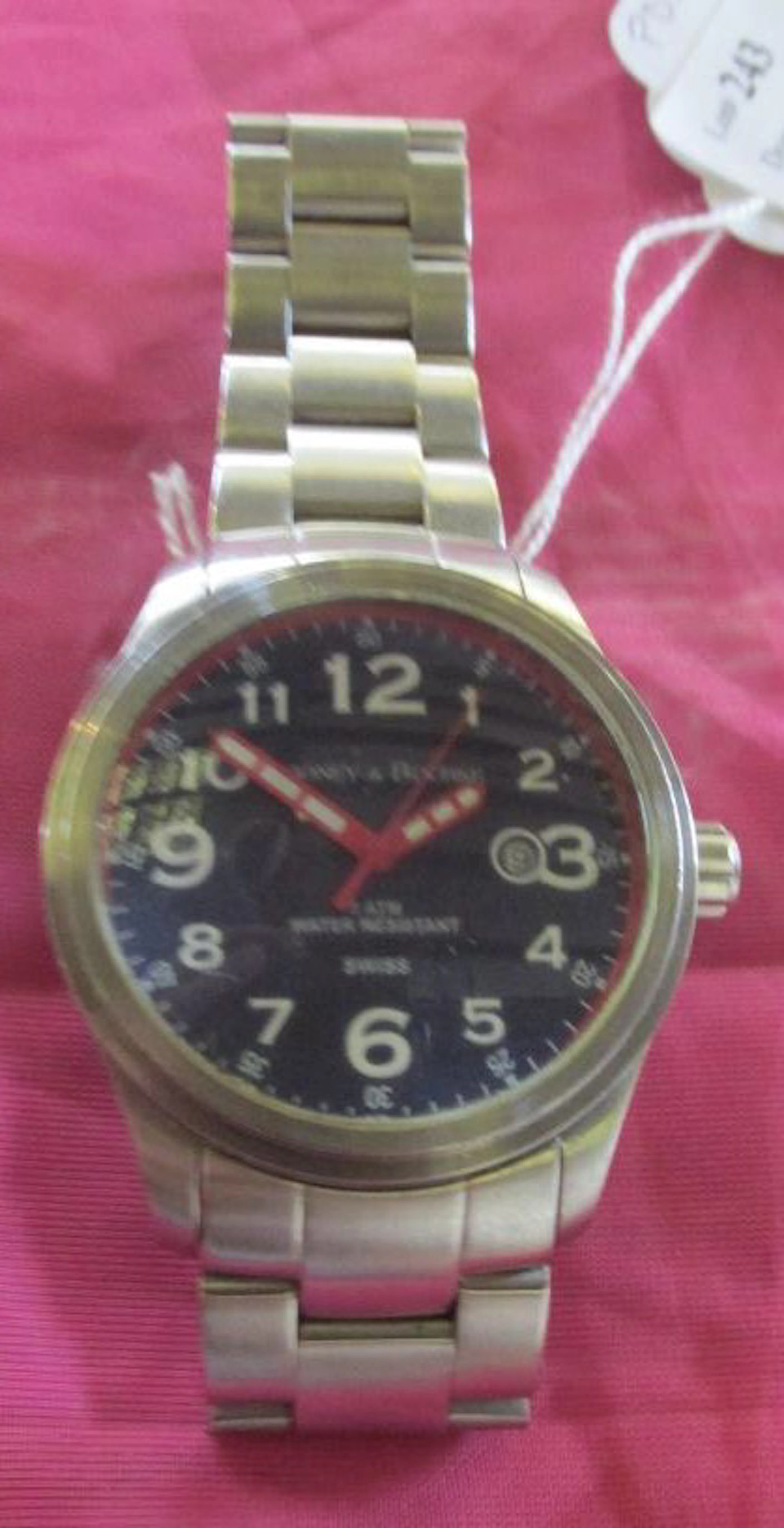 Dooney & Bourke Swiss Silver Tone Watch