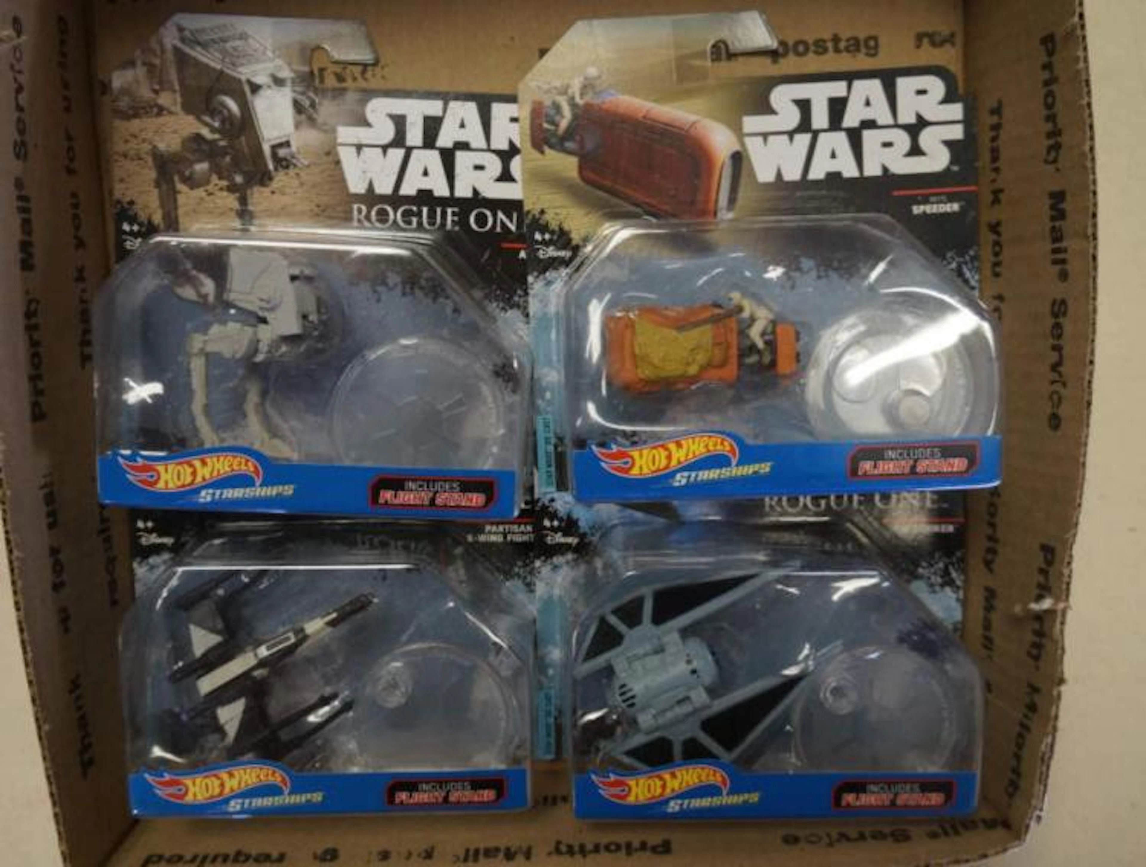 4 New Hot Wheels Star Wars Starships