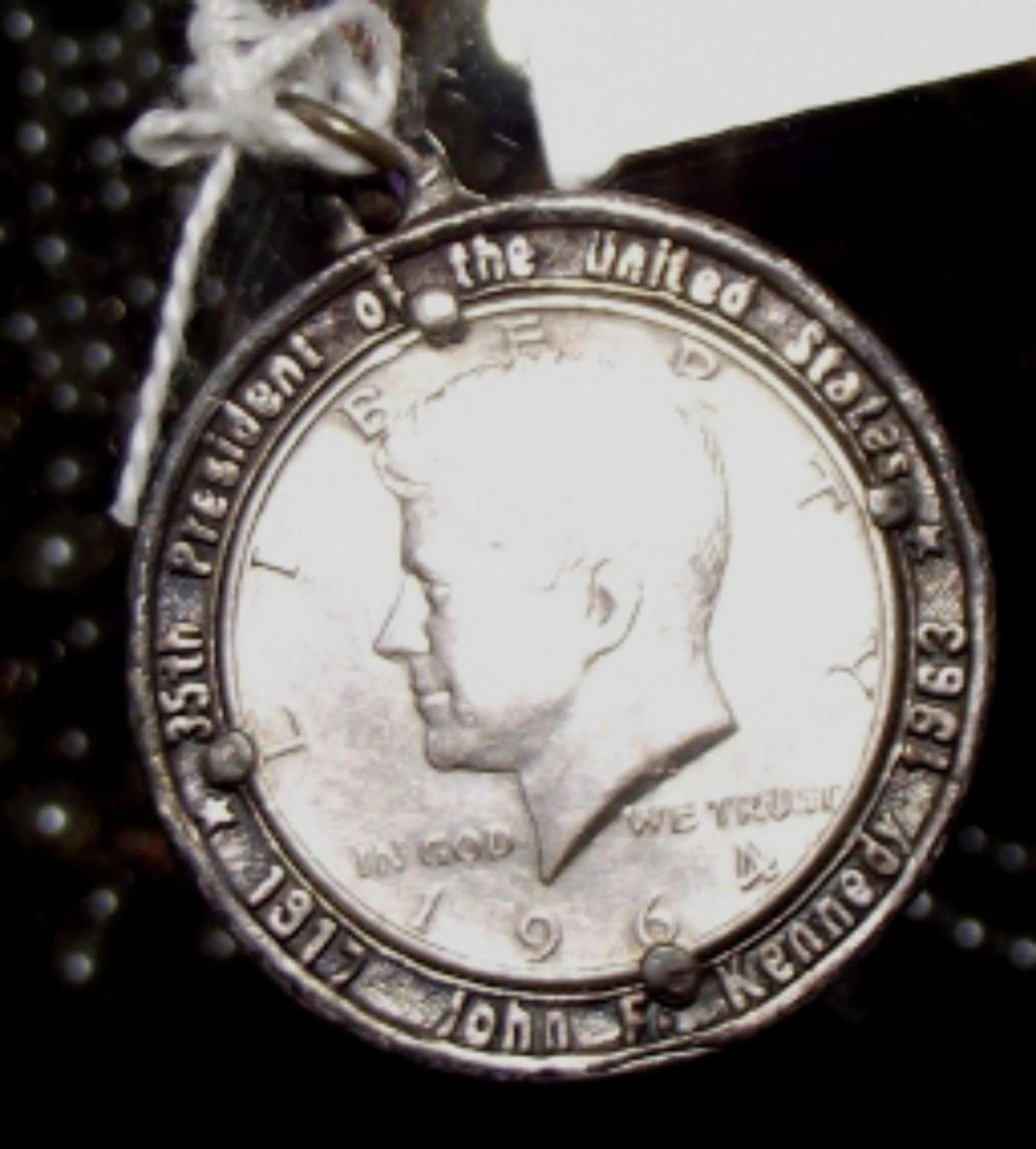 John F. Kennedy Coin Pendant