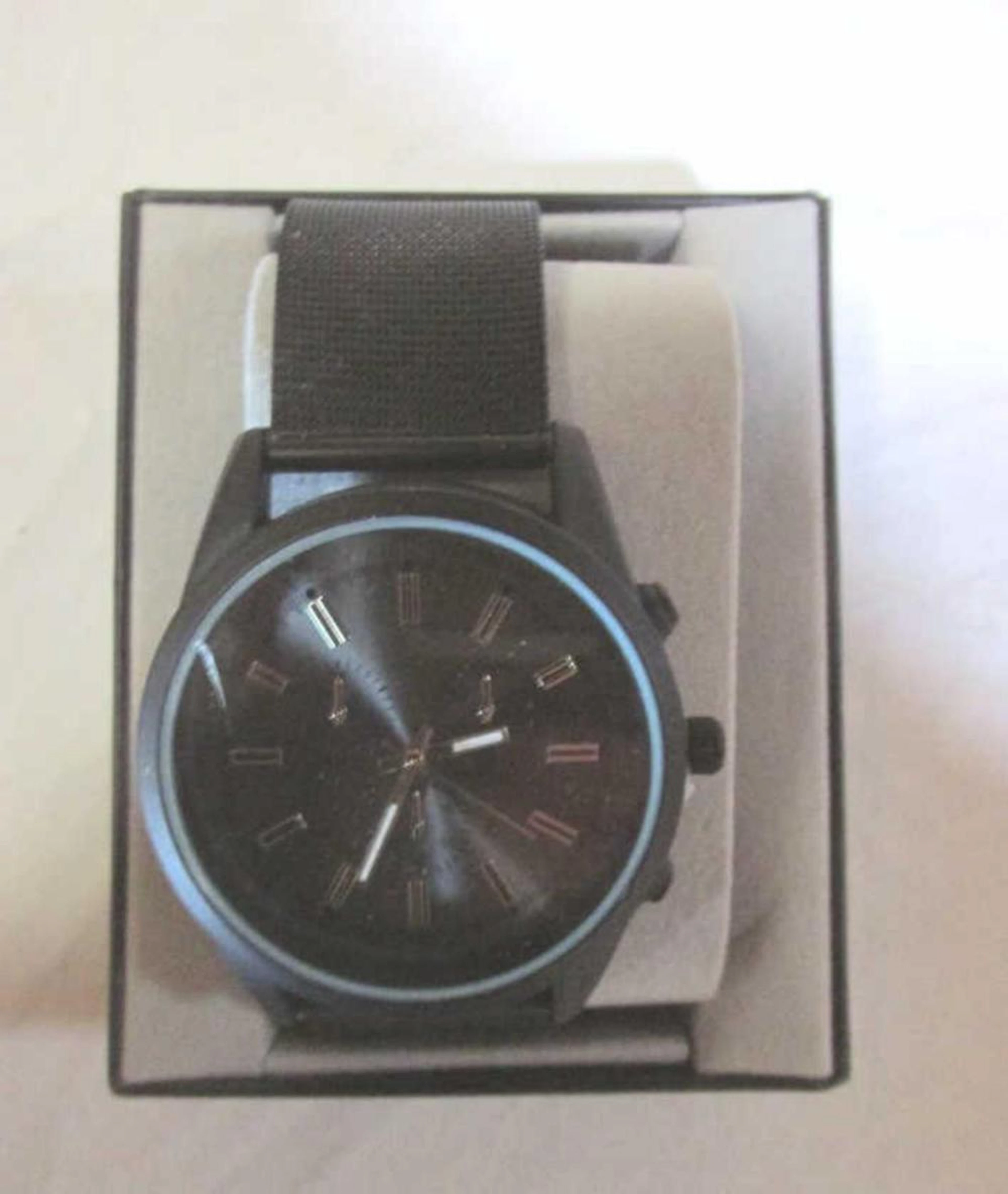 Aldo Black & Silver Watch