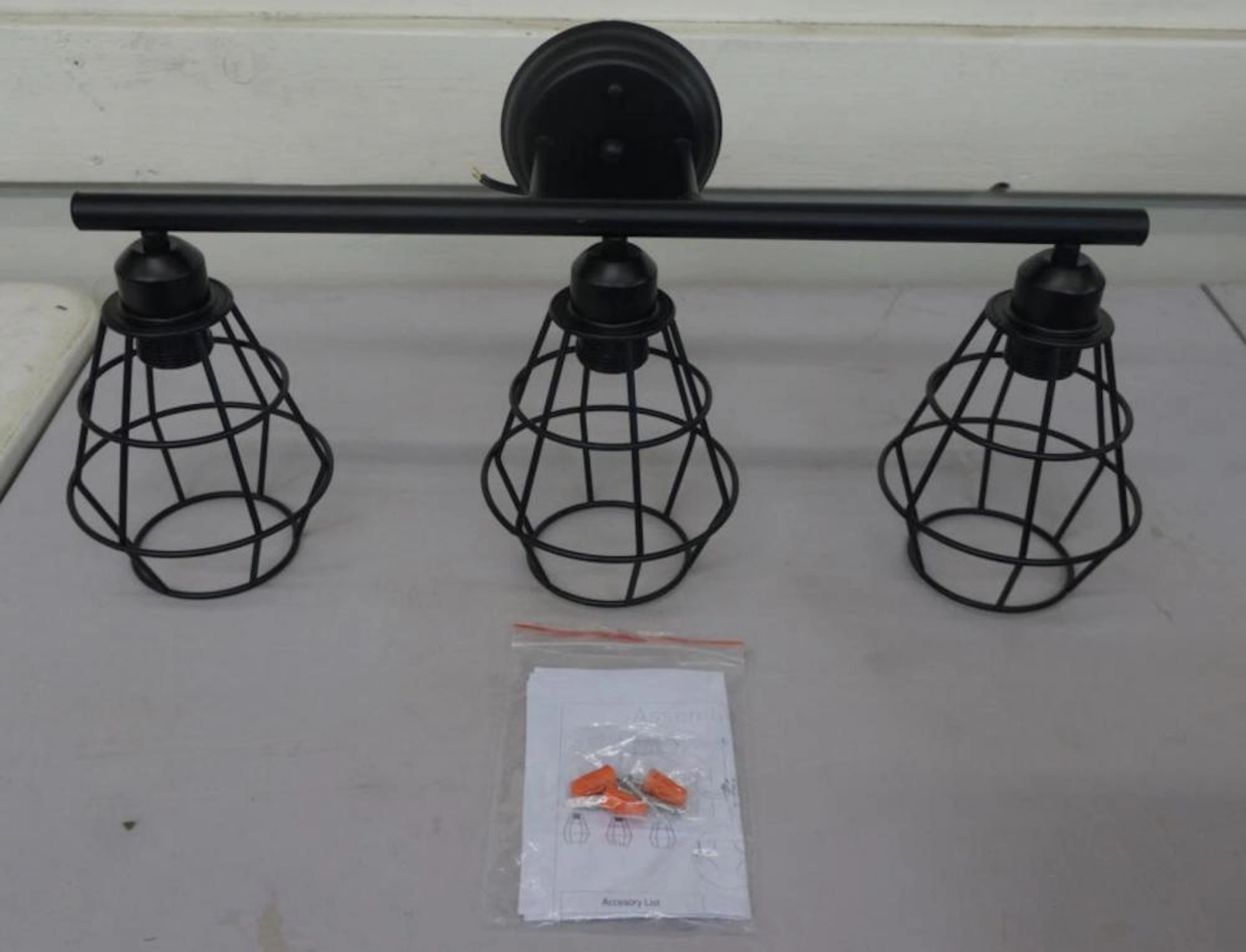 New Industrial Style 3 Light Wall Sconce
