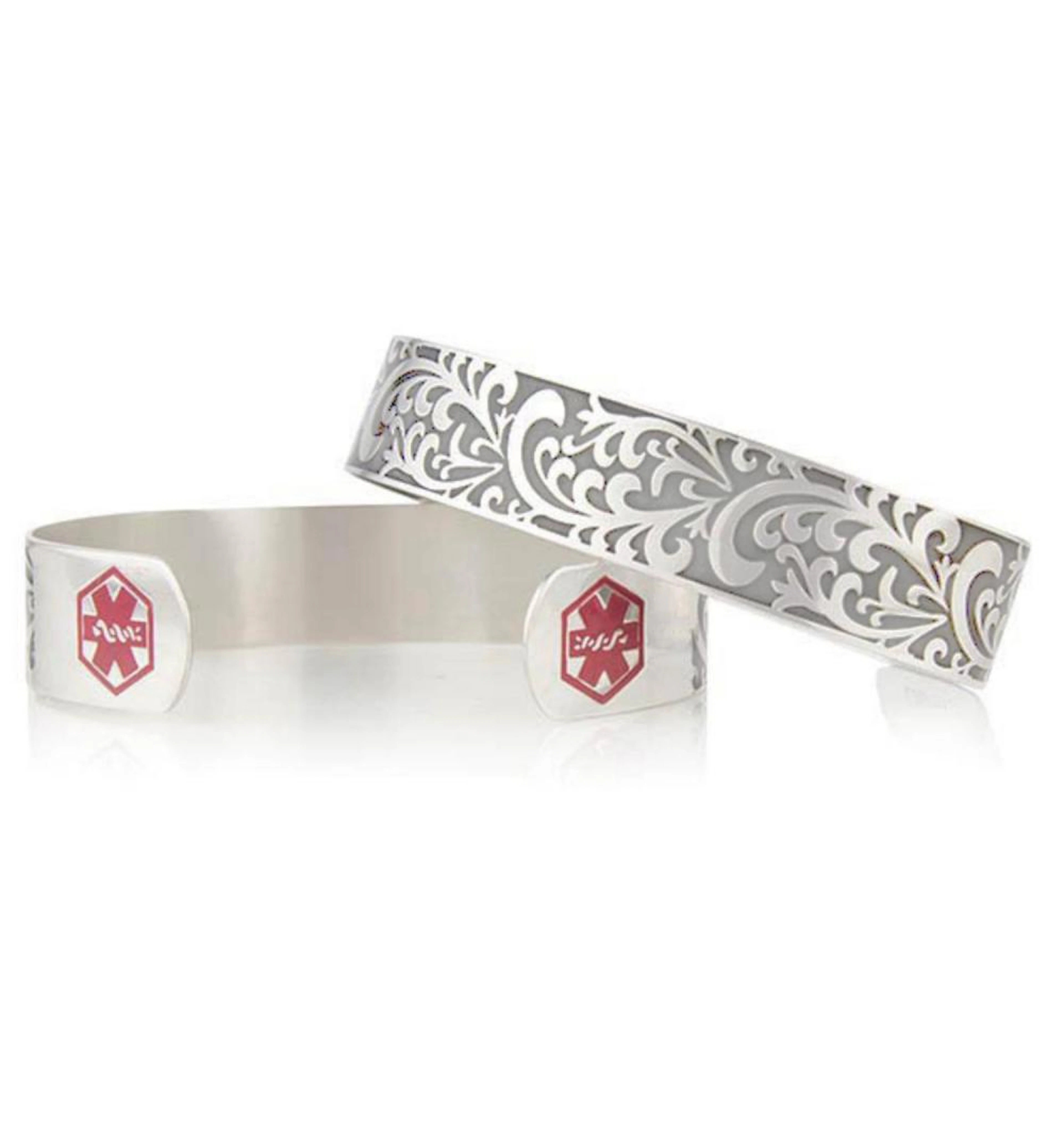 Type 2 Diabetes Medical Alert Cuff Bracelets