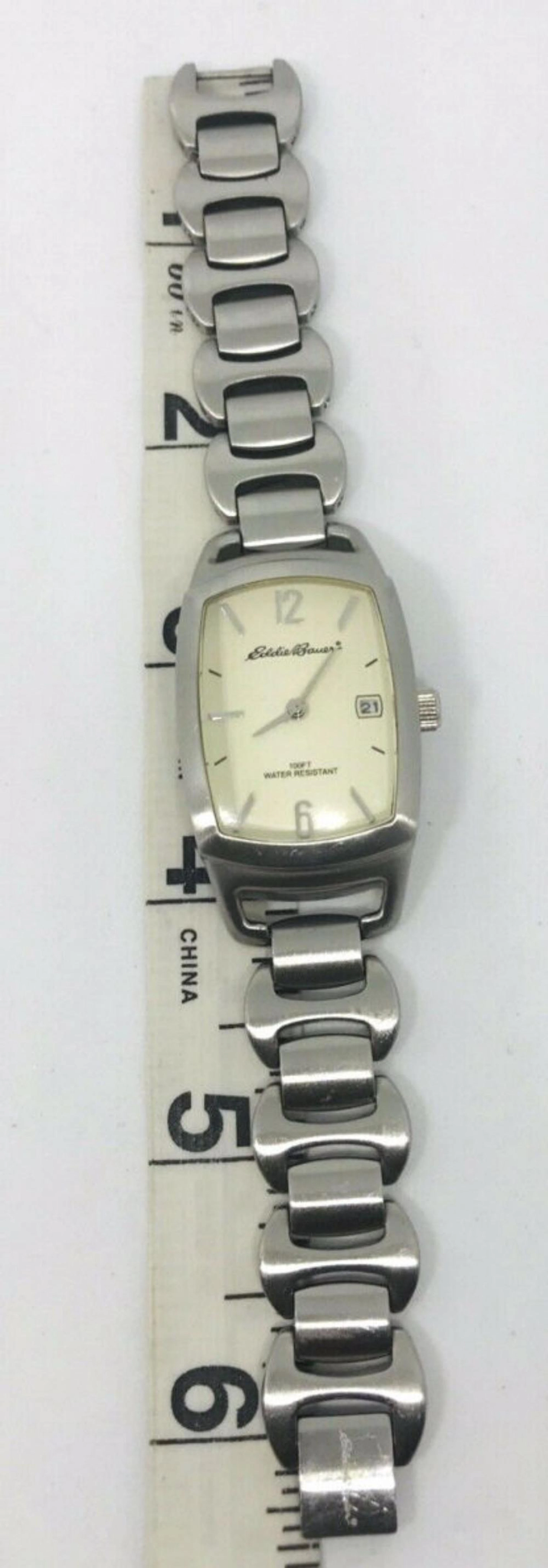 Eddie Bauer Stainless Steel Silver Tone Watch Eddie Bauer...