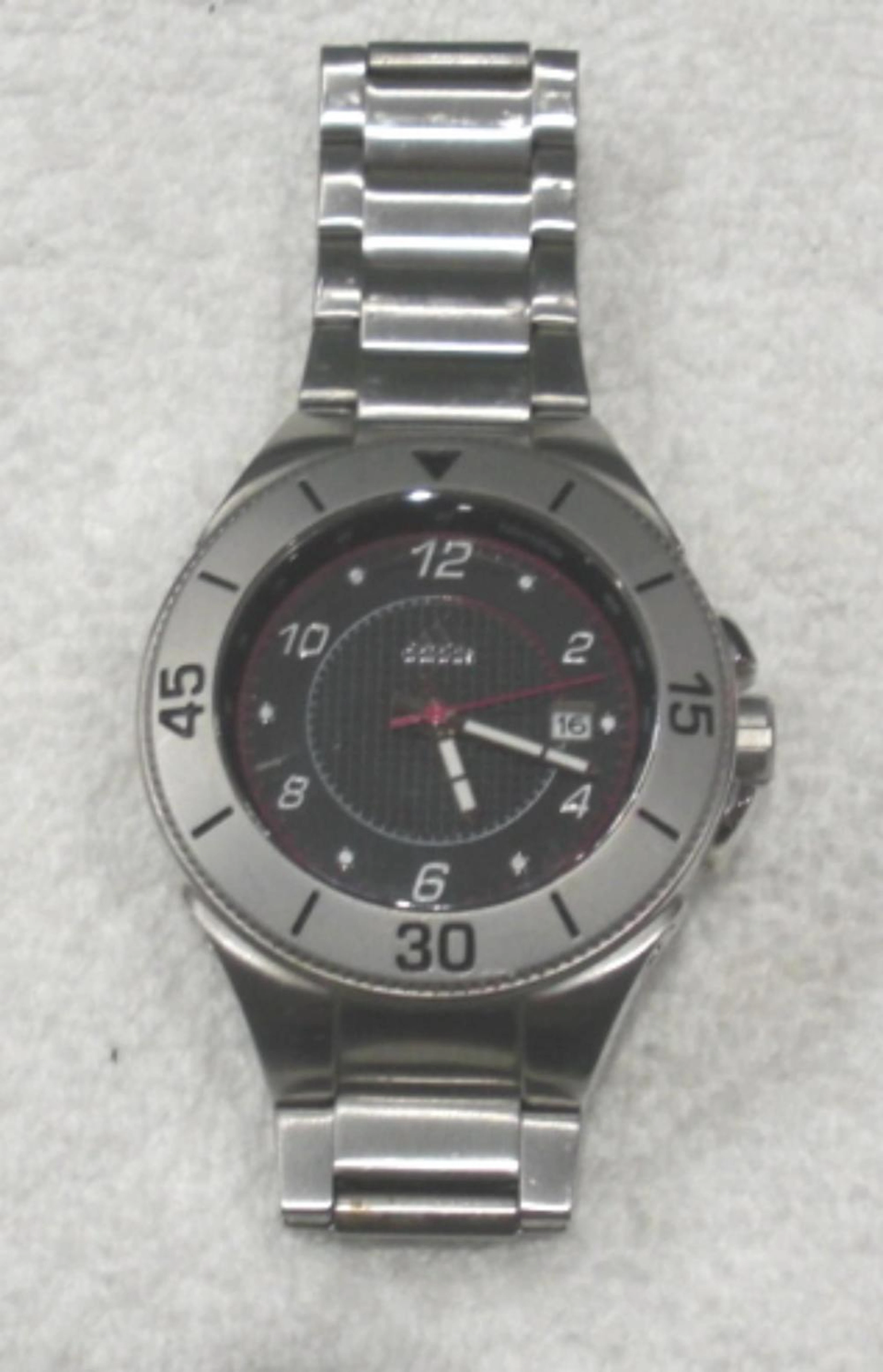 Stainless Steel Man's Adidas Watch With Date ..Needs repair Trk. C18-1117-01-031