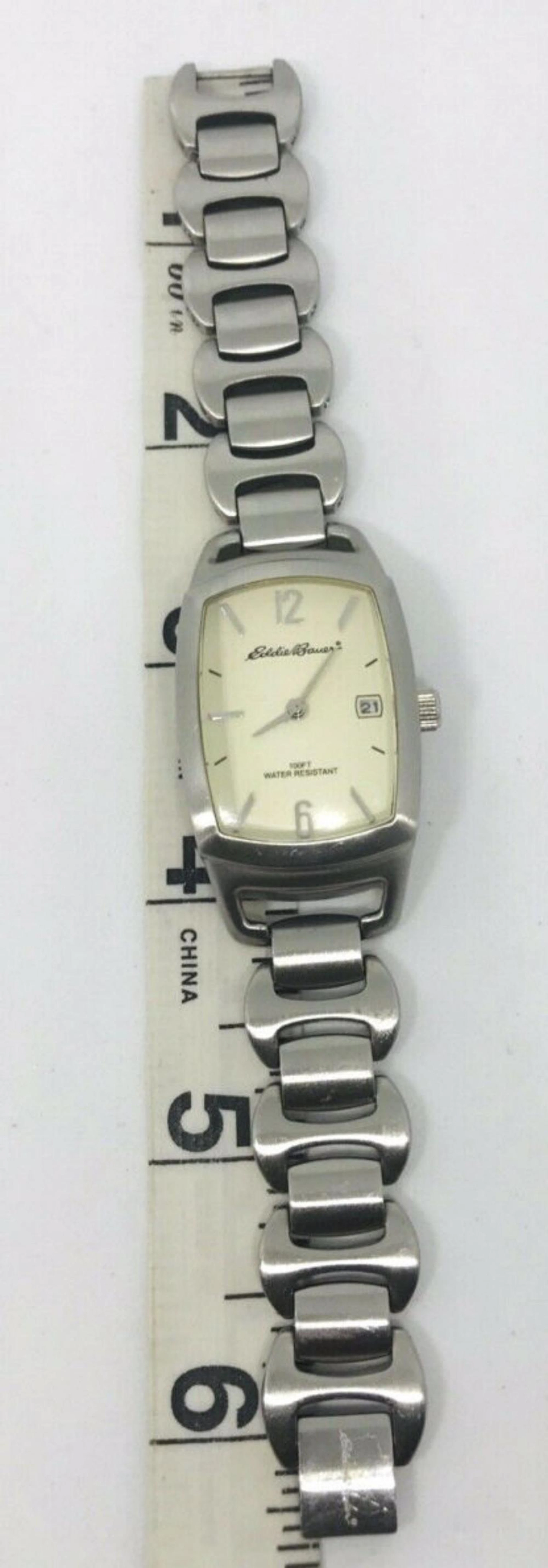Eddie Bauer Stainless Steel Silver Tone Watch Eddie Bauer...