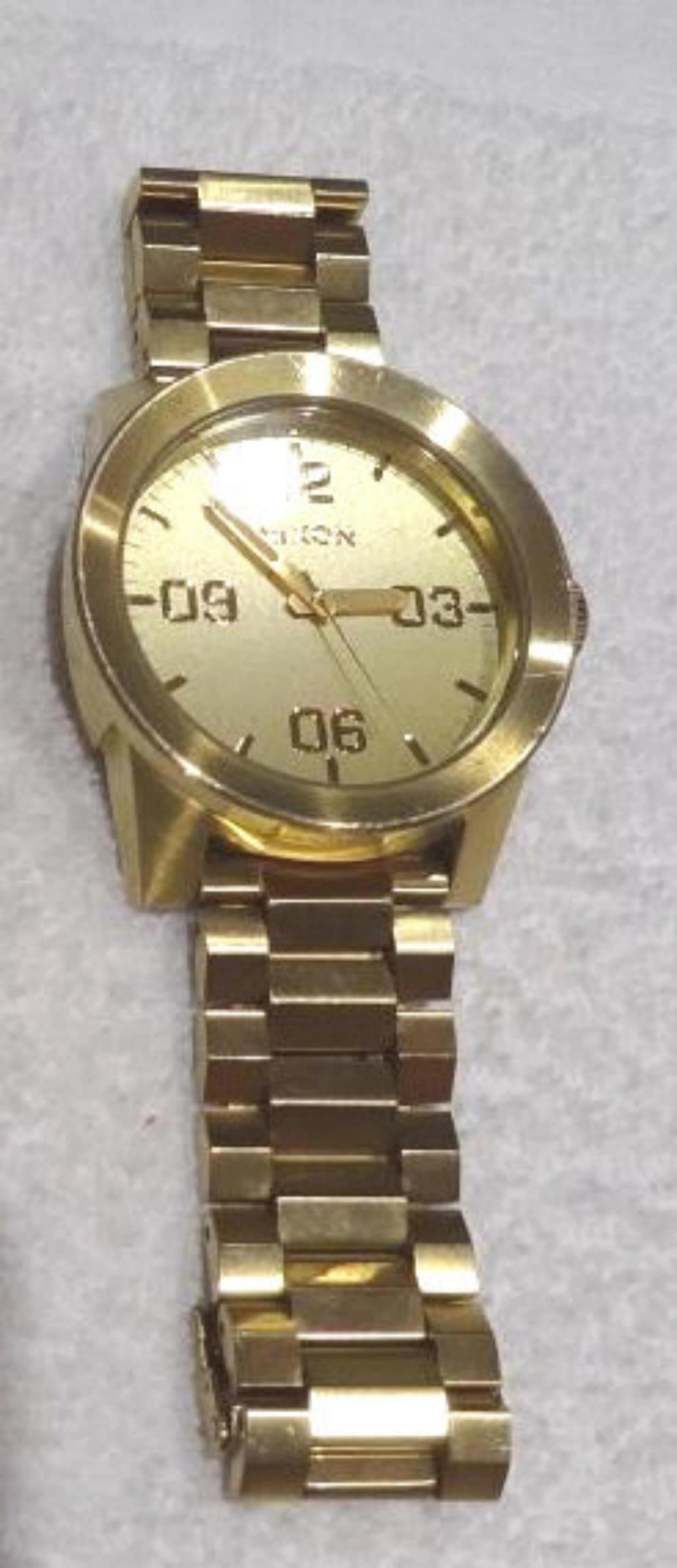 Gold Tone Nixon Take Charge The Corporal Watch