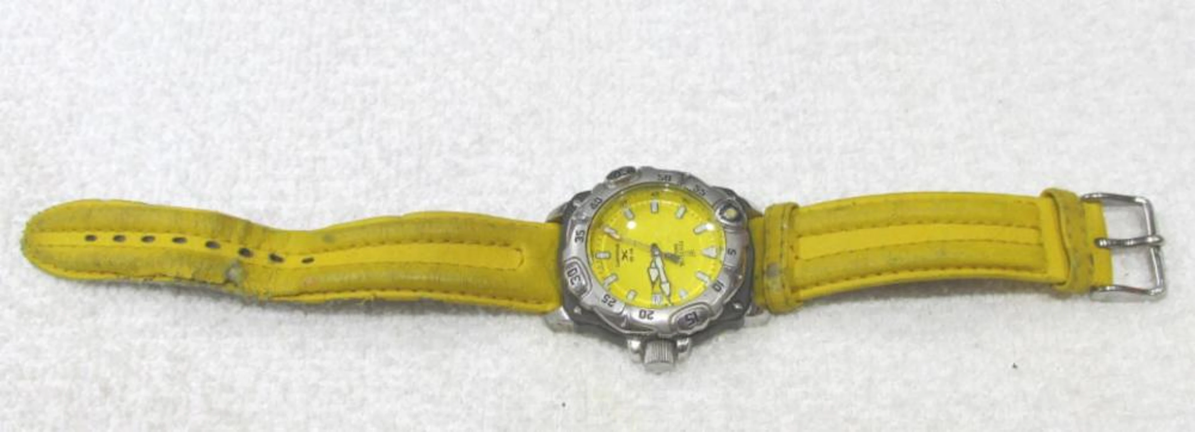 Yellow Festina Megaquartz Watch