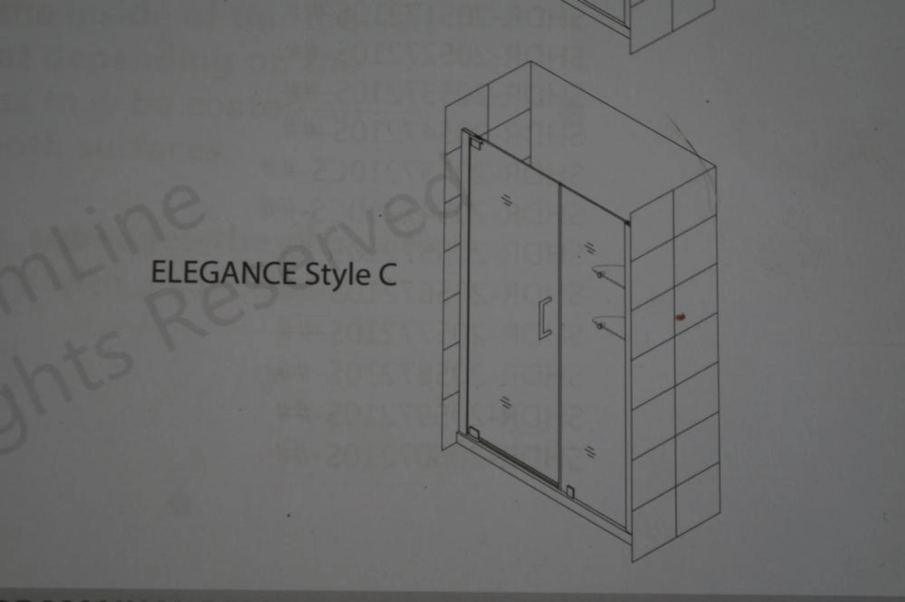 Dream Line Elegance Glass Panel Style C