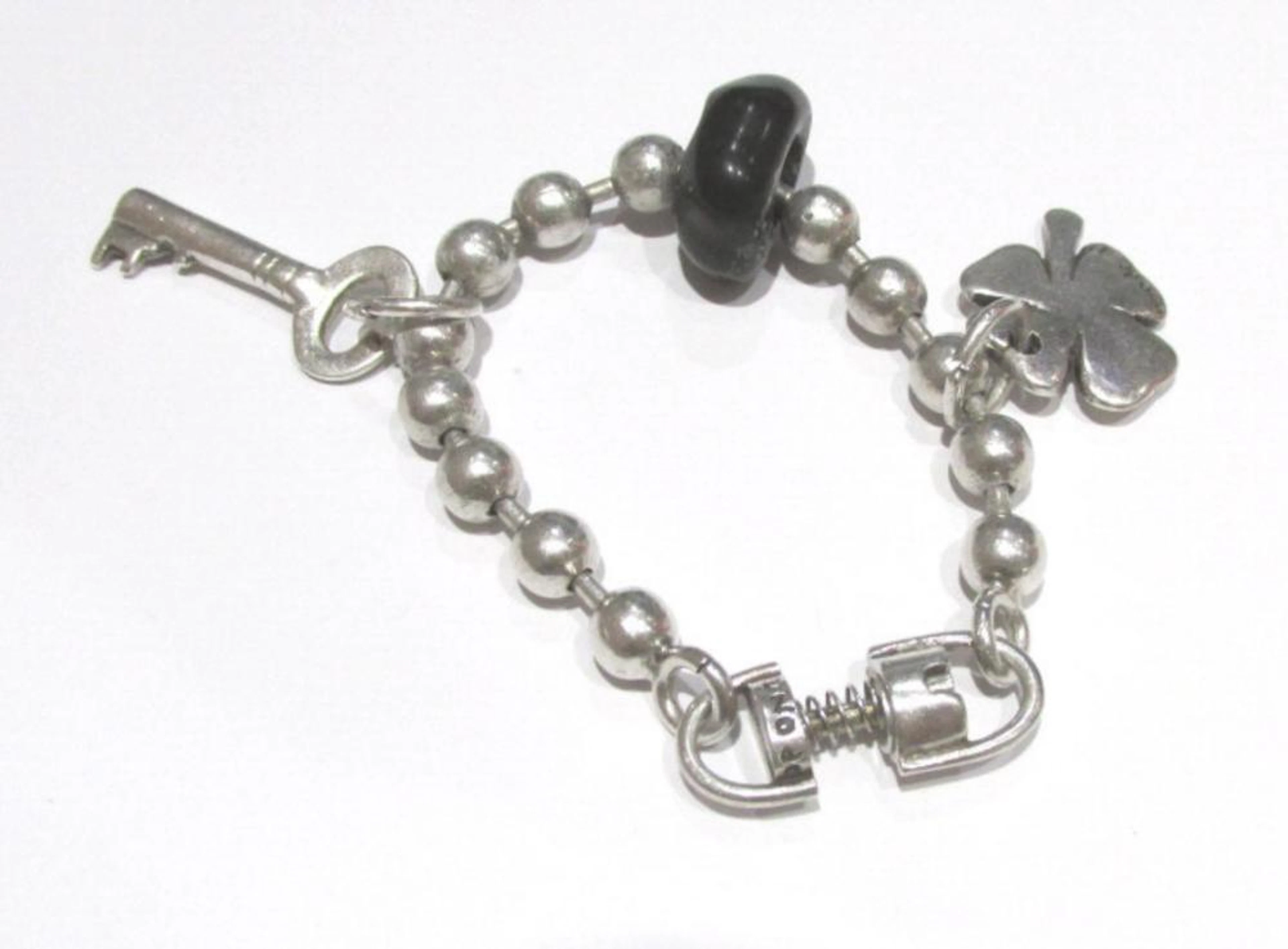 Uno de 50 Silver Charm Bracelet Unmarked