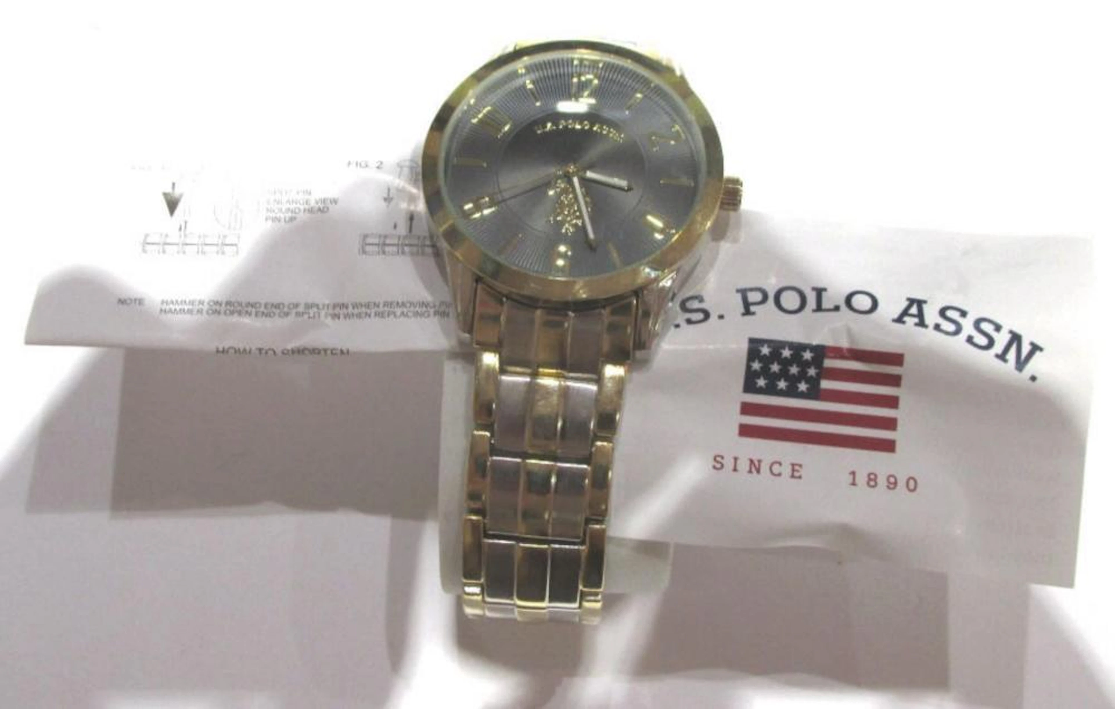 2 Tone Man's US Polo Assn. Quartz Watch