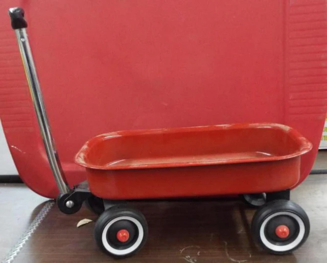 Little Red 12 Inch Wagon Miniature