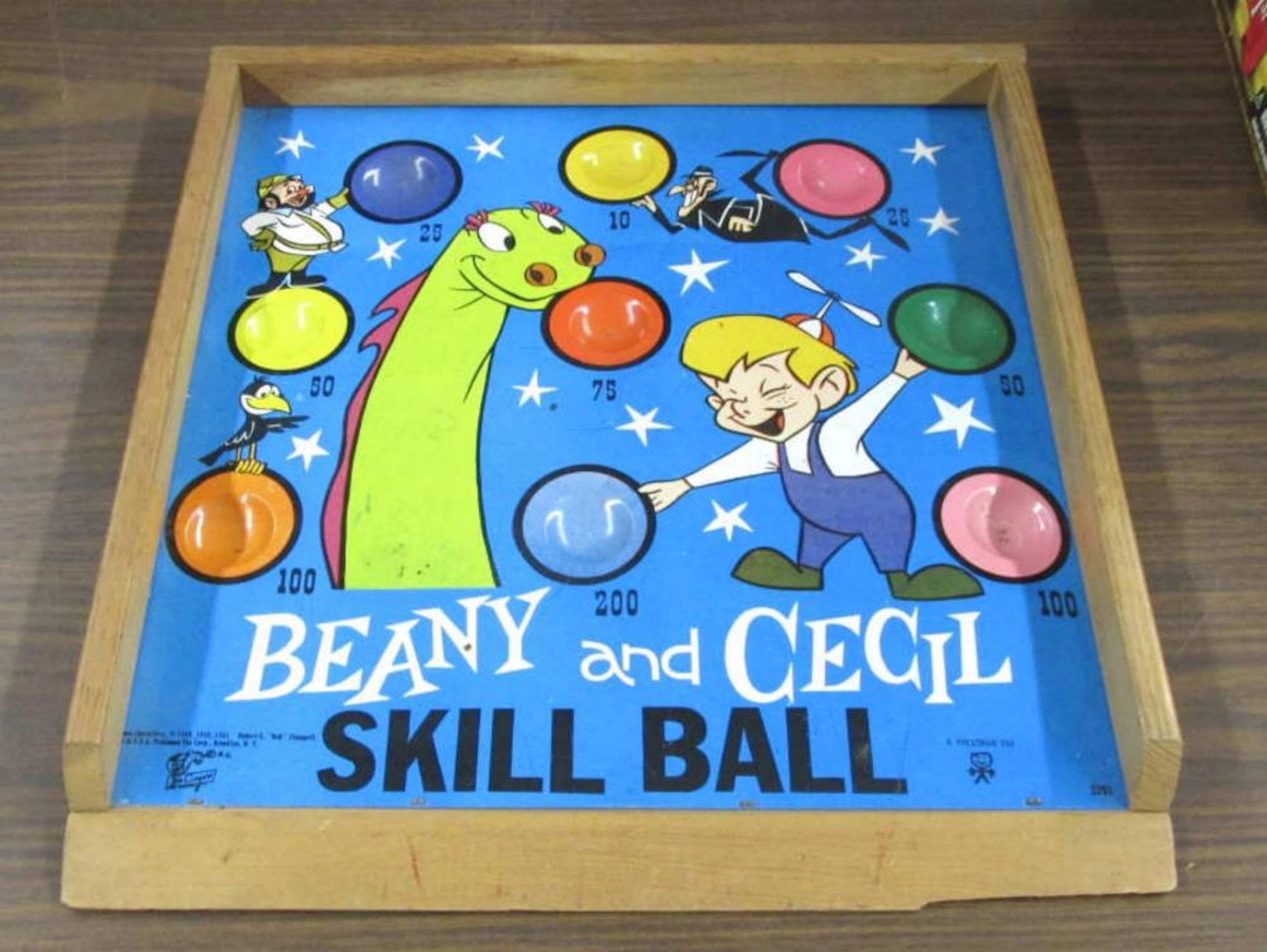 1967 Beany & Cecil Skill Ball By Pressman Toy Corp