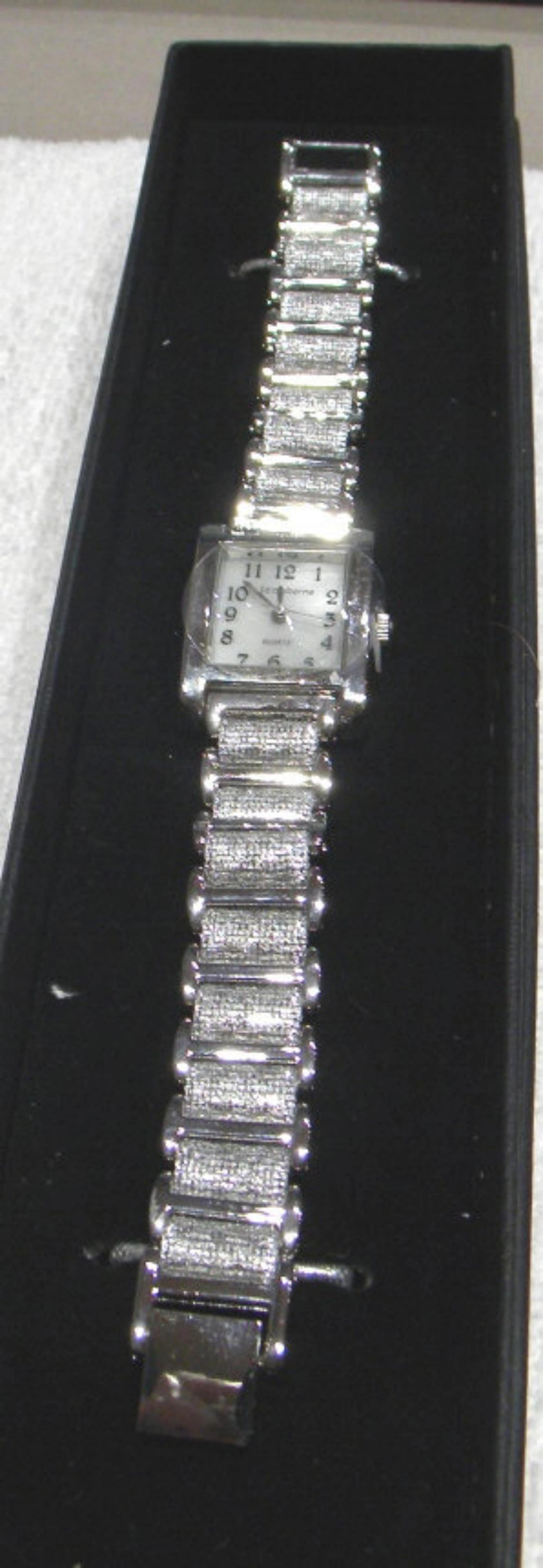 Ladies Liz Claiborne Silver Tone Watch