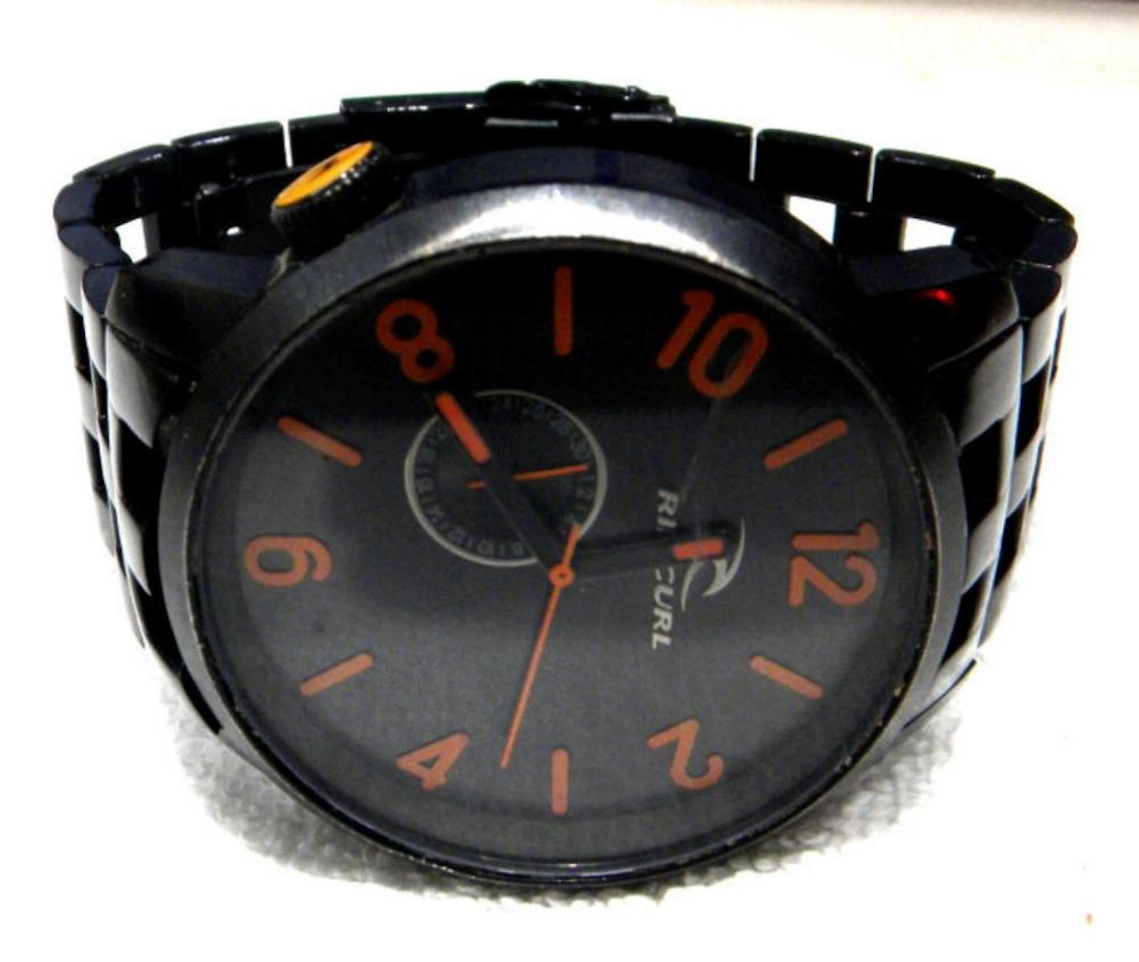 Black & Orange Rip Curl Man's Watch