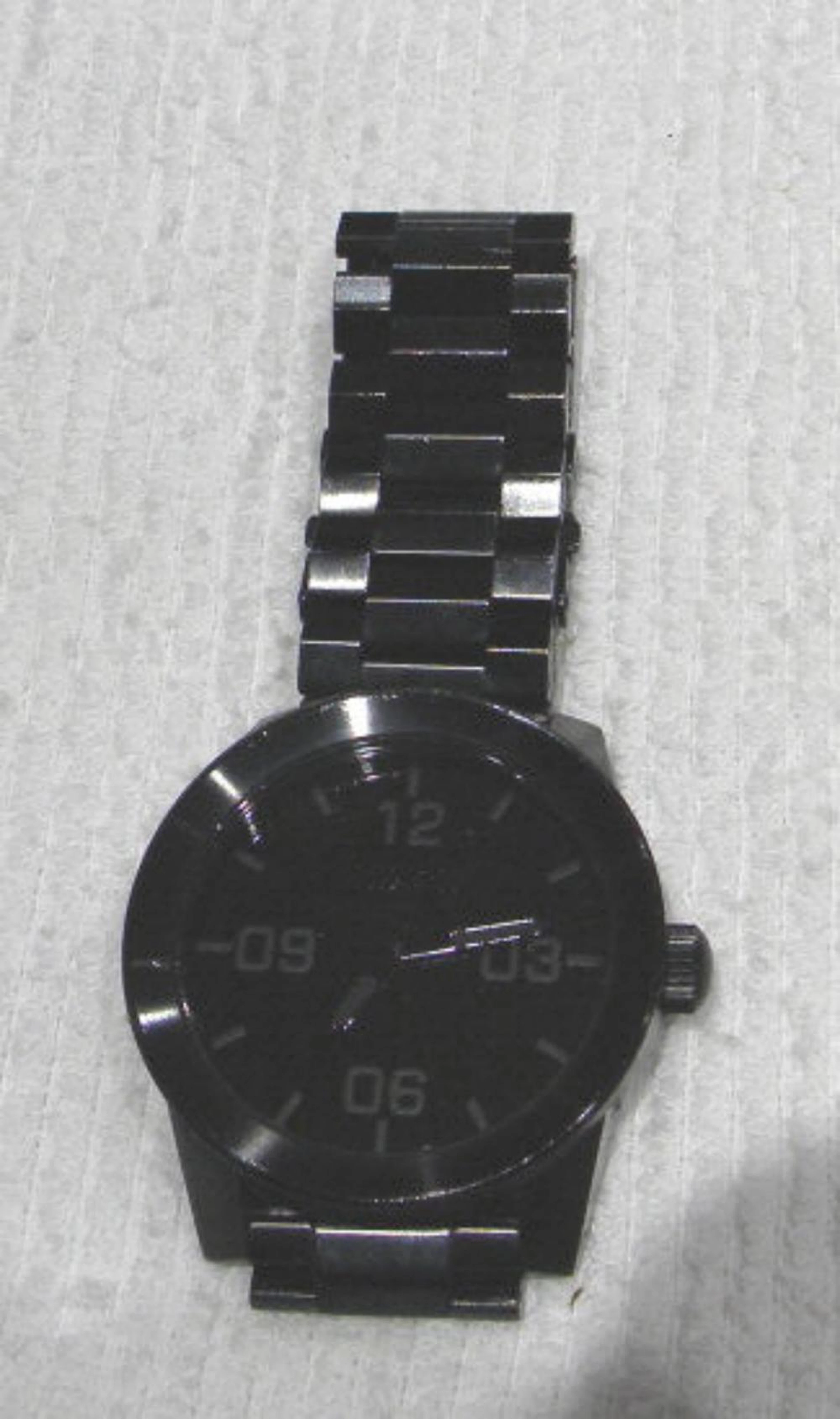 Black On Black Stainless Steel Nixon Watch