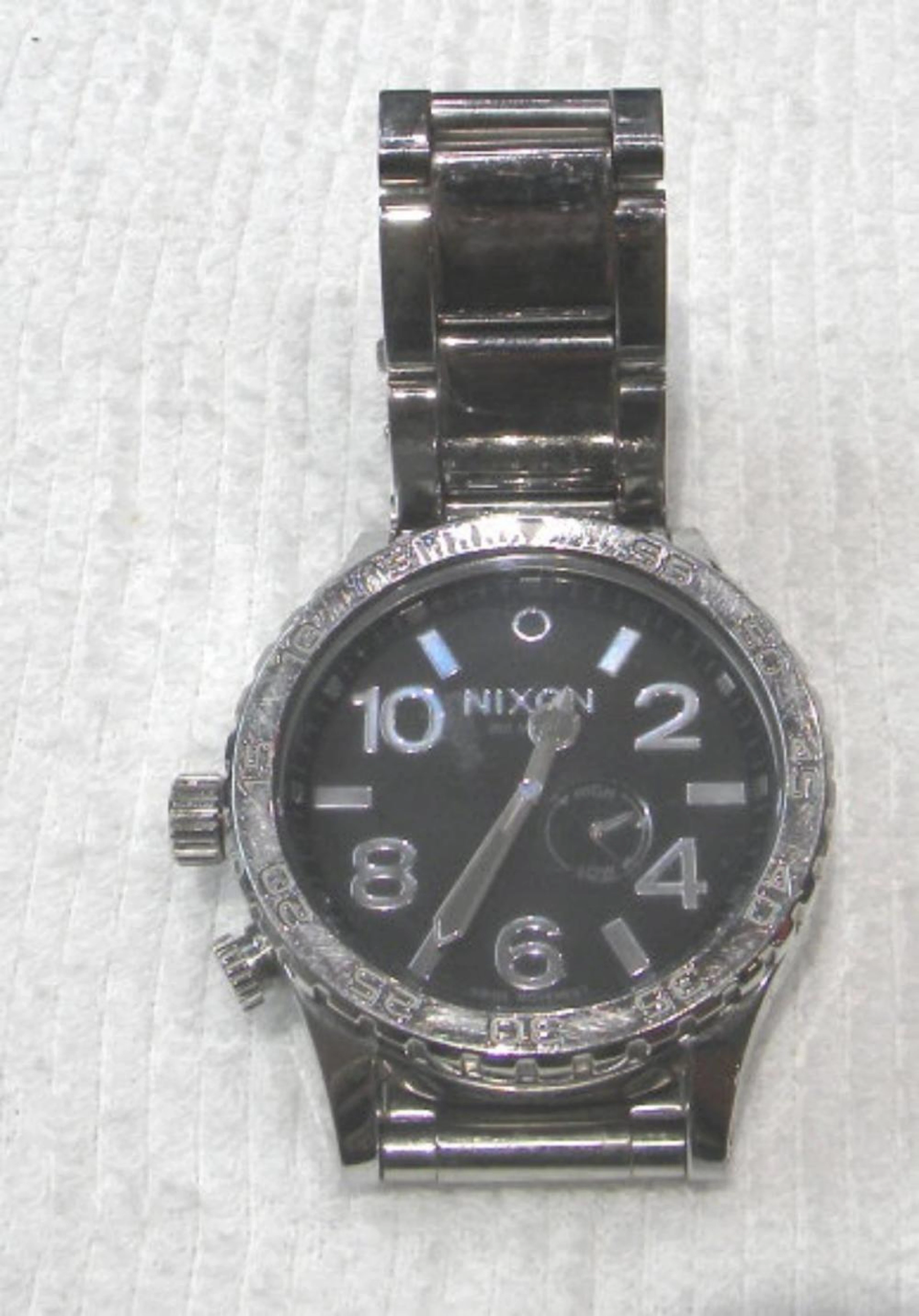 Silver Tone Nixon Watch with Silver Tone Accents