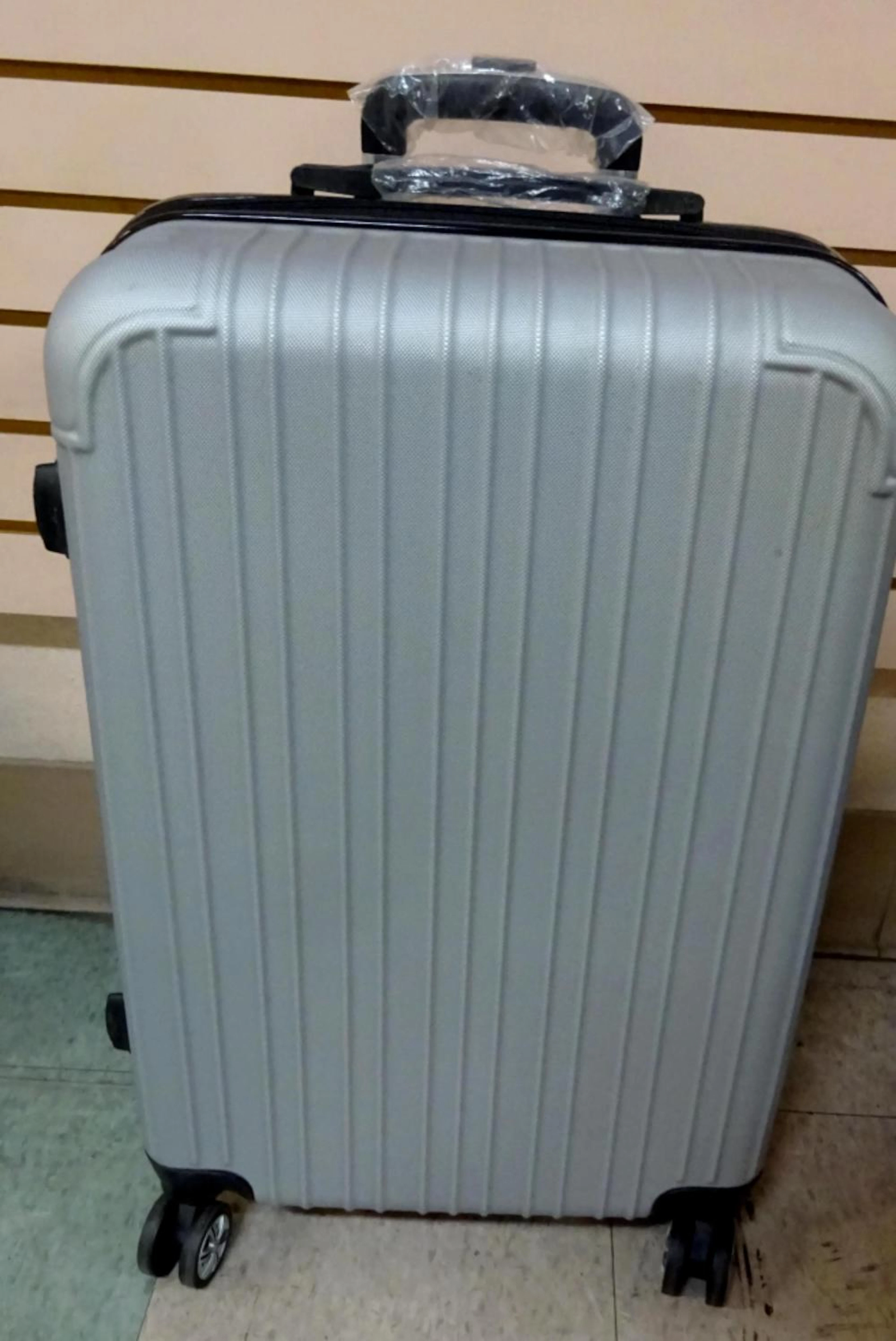 Silver Rolling Luggage Case (Unknown Brand)
