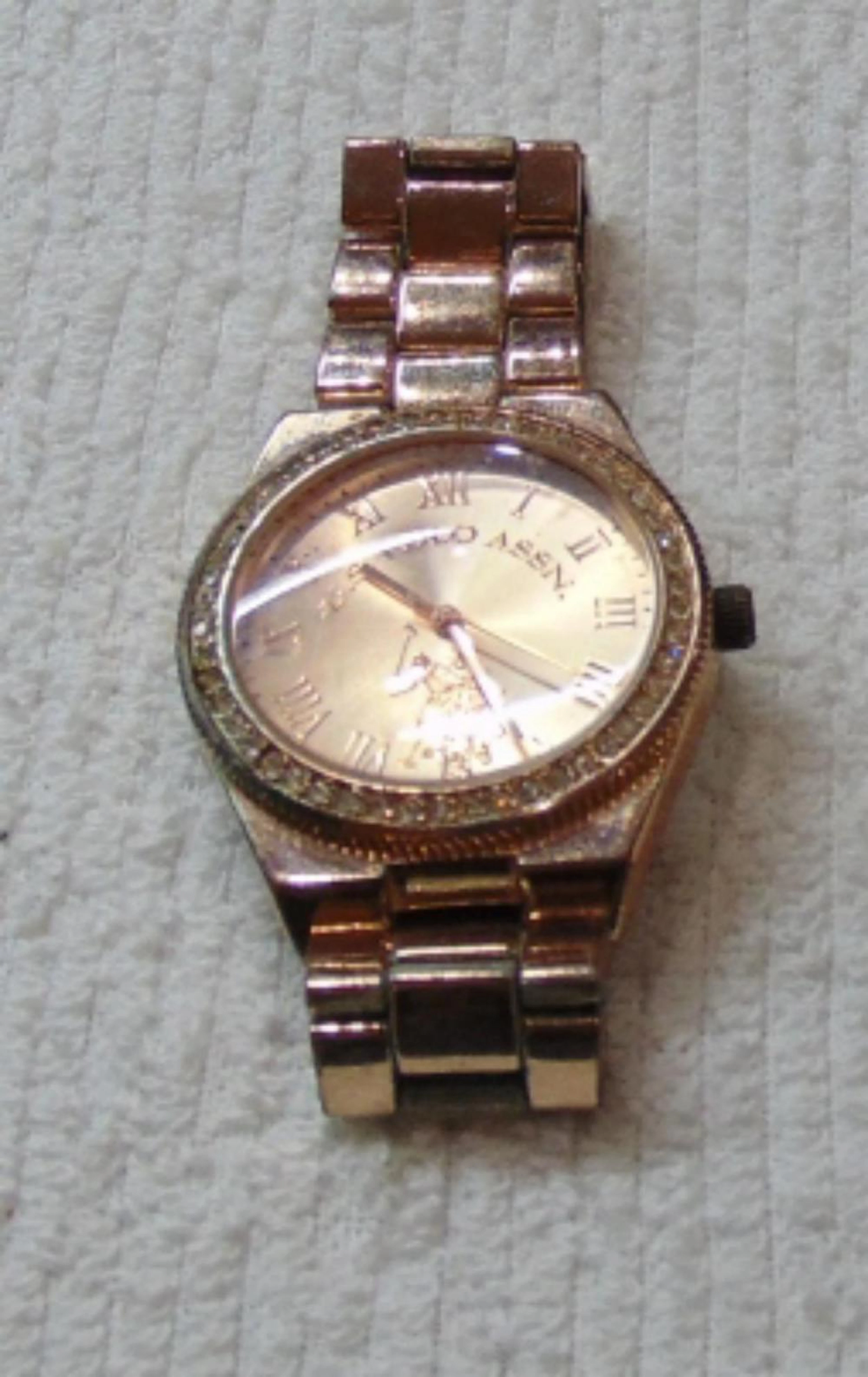 Rose Gold Tone US Polo Assn. Watch