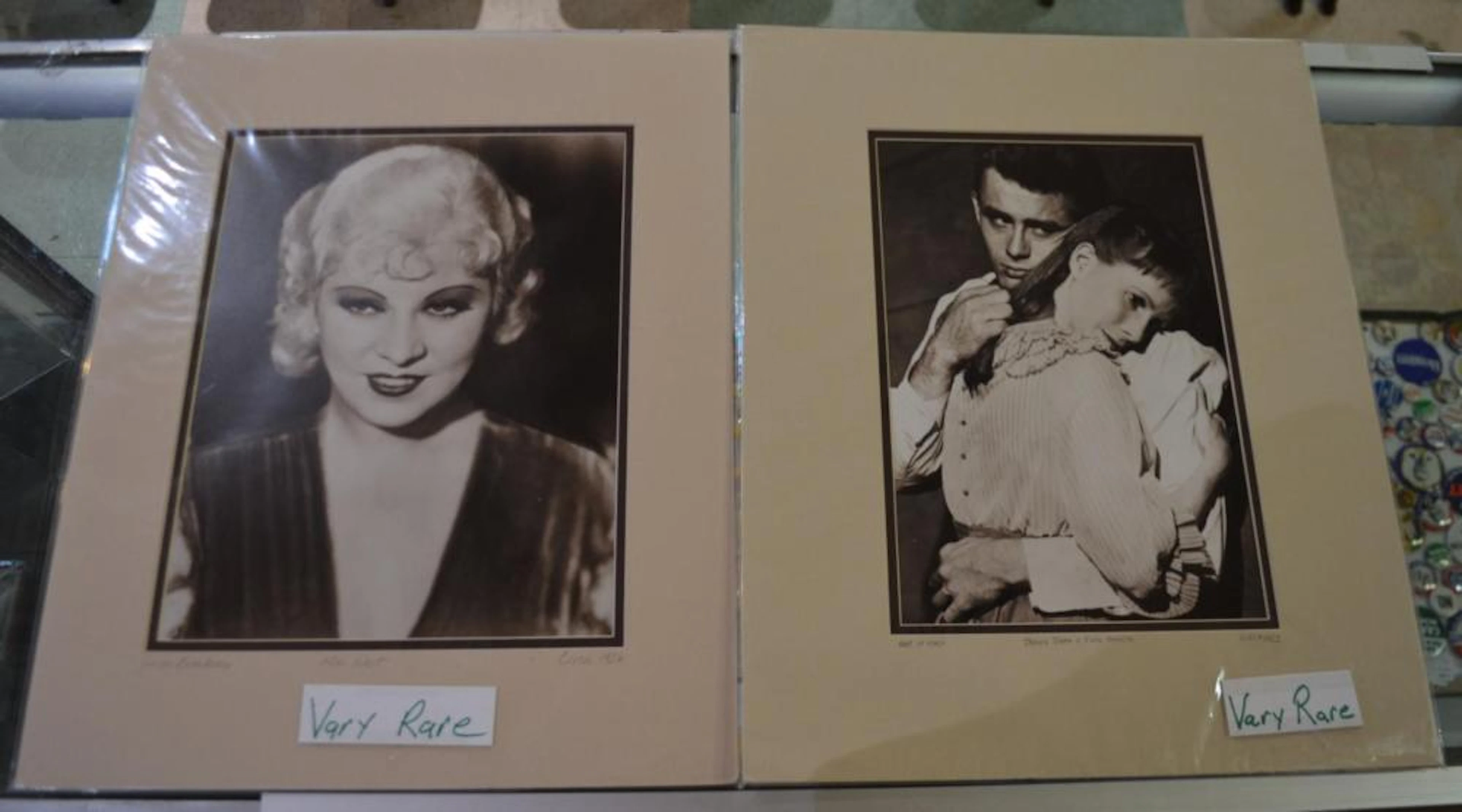 2 Movie Star Matted Prints