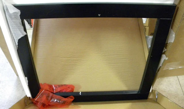 Rectangular Black Framed 23" Vanity Mirror
