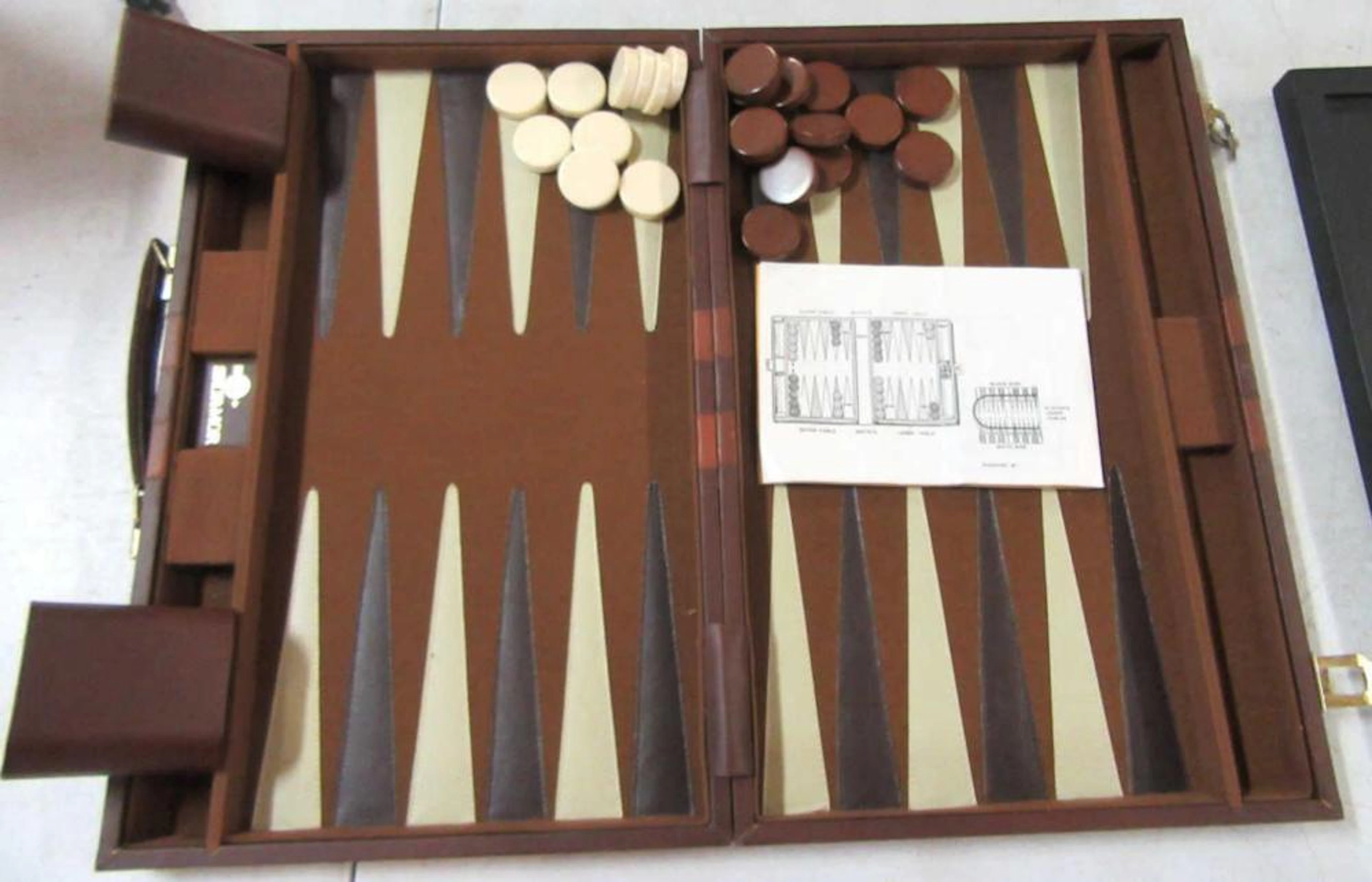 Vintage Skor-Mor Backgammon Game