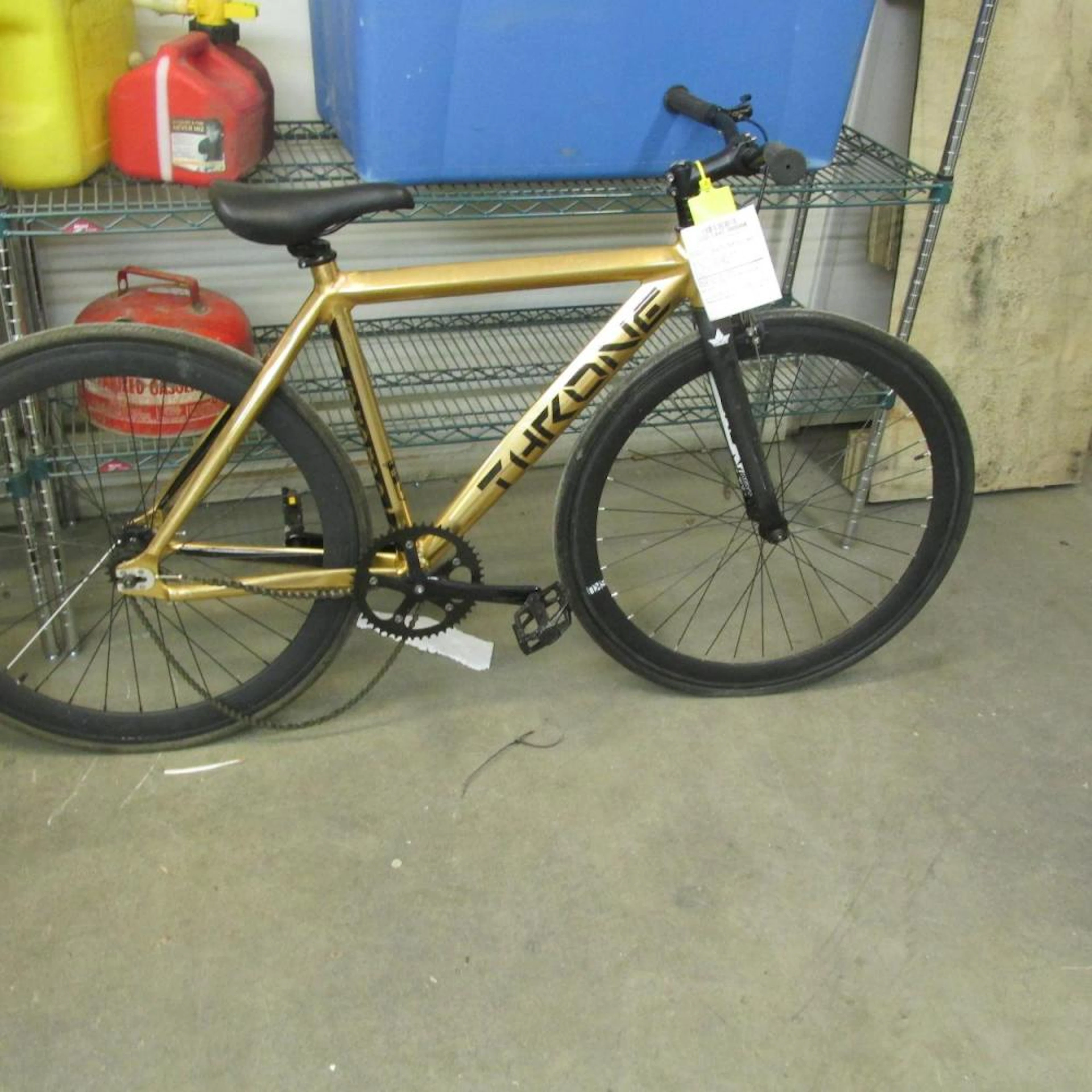 26" Gold Throne Fixed Gear Bike