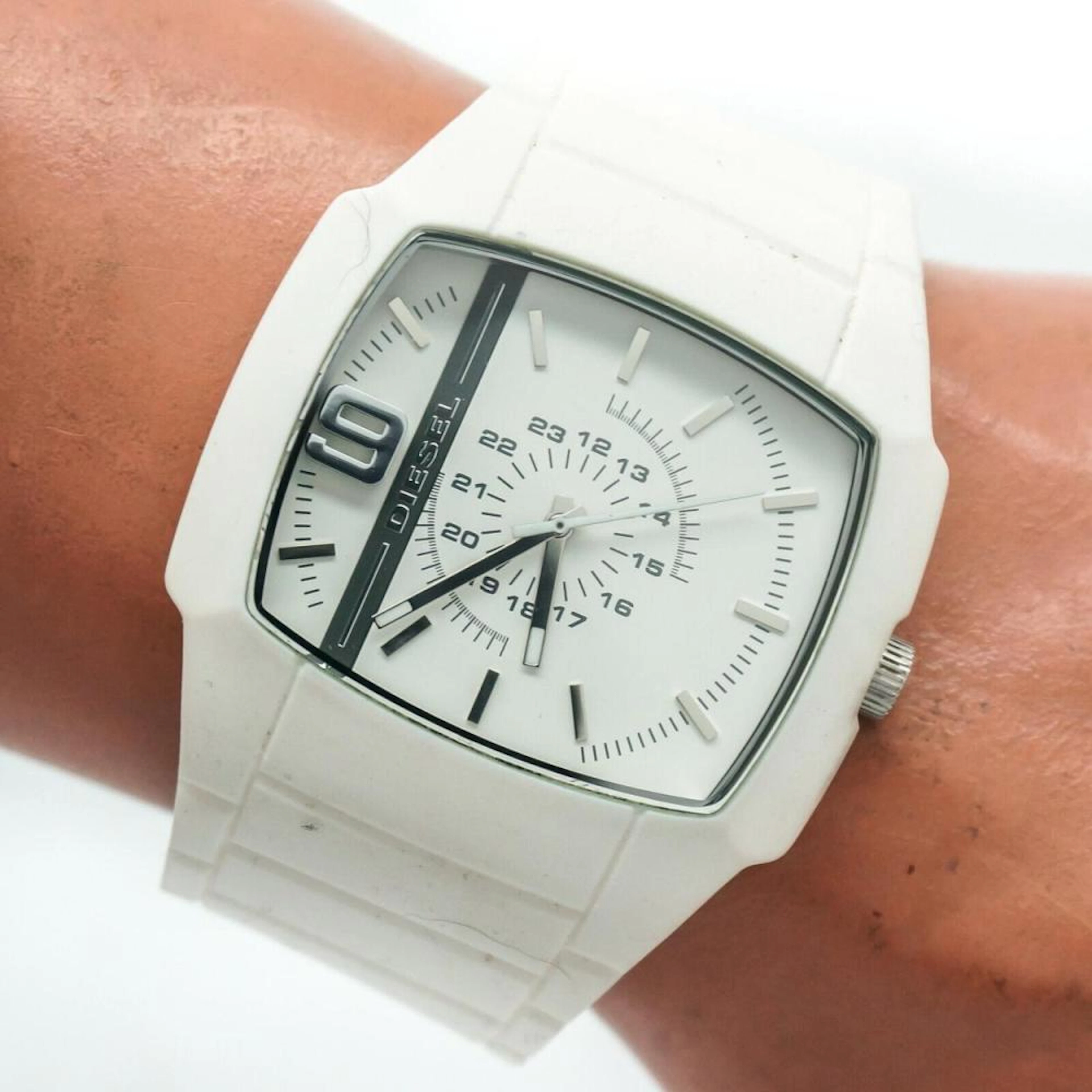 Diesel Mens White Only The Brave 30m Watch