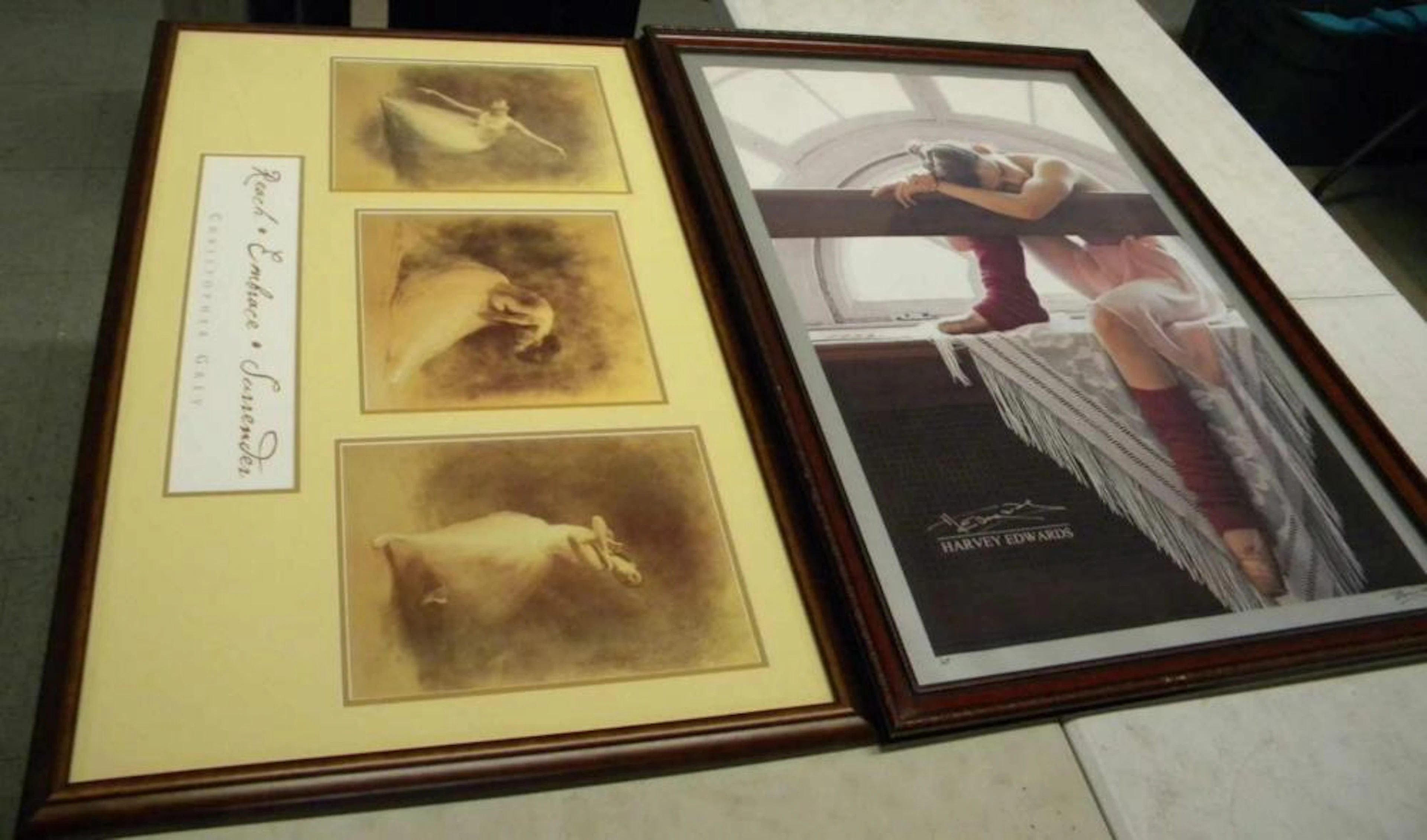 2 Printed Photos & Framed
