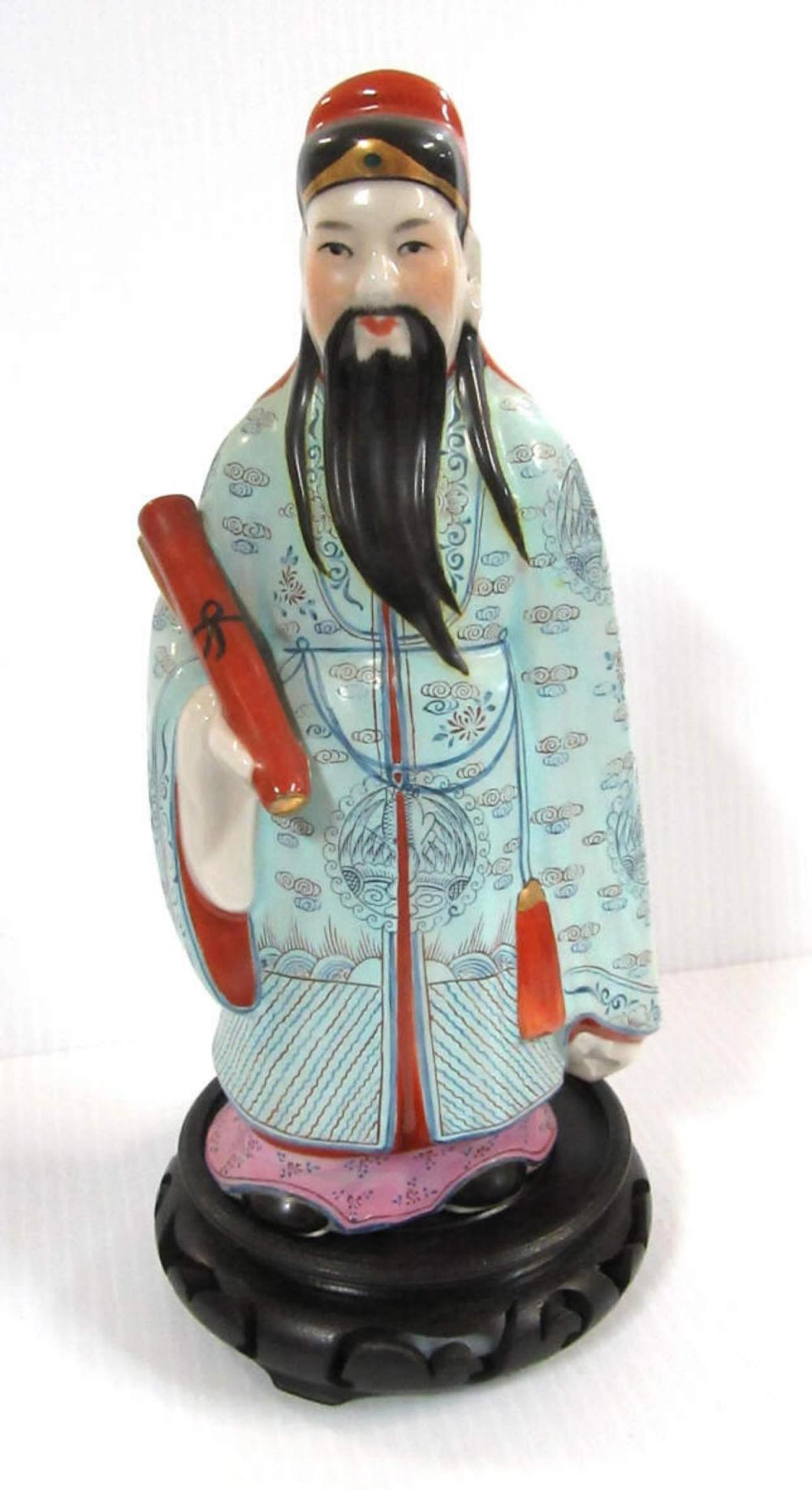 Vintage Porcelain Immortal Fu Figurine